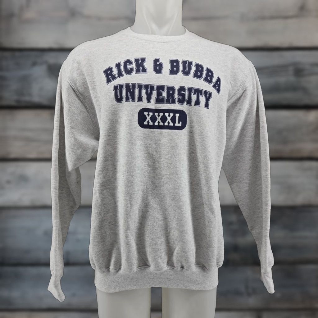 Port & Company Rick & Bubba University Radio Show Long Sleeve Gray Sweater T-shirt Large Size US L / EU 52-54 / 3 - 1 Thumbnail