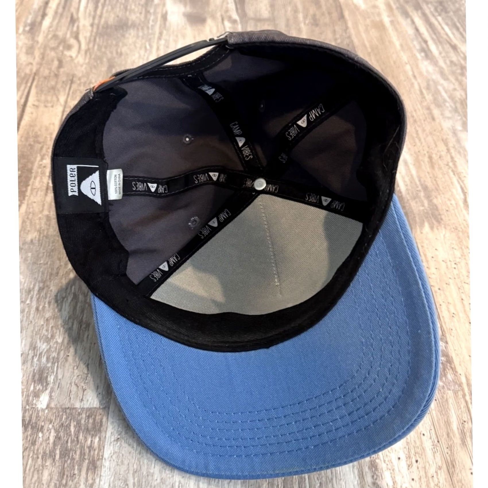 Poler Poler Outdoor Stuff CampTime Snapback Hat Men’s Blue OSFM Size ONE SIZE - 3 Thumbnail