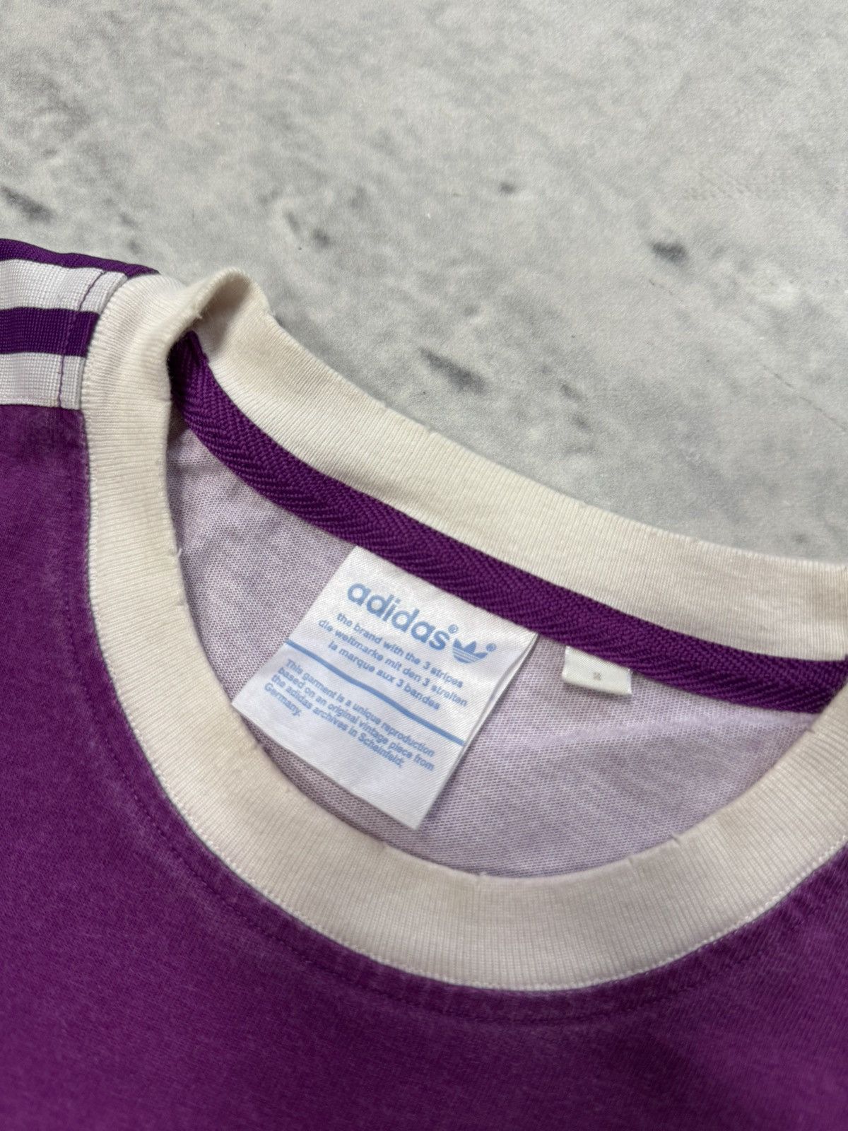Adidas Adidas purple vintage style tee Size US S / EU 44-46 / 1 - 4 Thumbnail