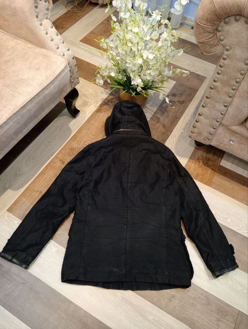 Japanese Brand RUPERT EDGE JAPAN BLACK HOODED JACKET Size US L / EU 52-54 / 3 - 15 Thumbnail