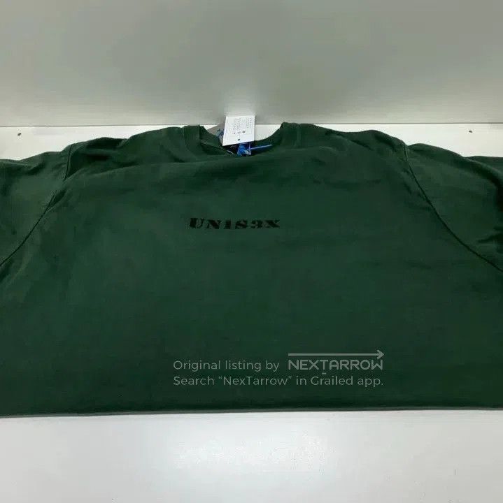 Balenciaga Balenciaga Green Logo Crew Neck T. Size US S / EU 44-46 / 1 - 7 Thumbnail