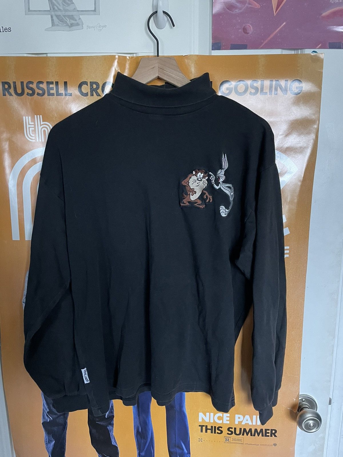 Vintage Vintage Looney Tunes black long sleeve turtle neck shirt Size US L / EU 52-54 / 3 - 1 Thumbnail