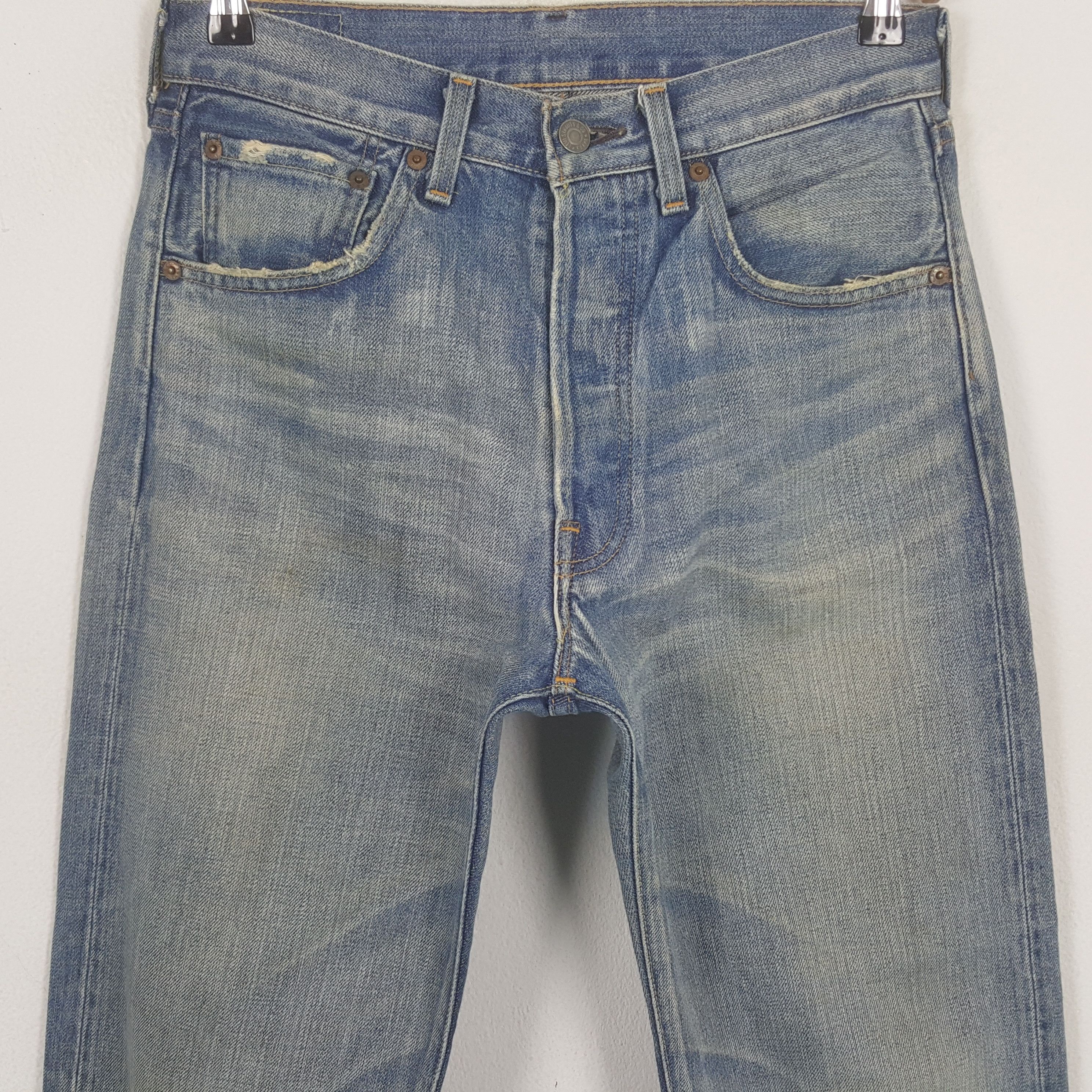 Levi's Vintage Levi's 501 Big E Selvedge Denim Jeans RR14 Size US 29 - 2 Thumbnail