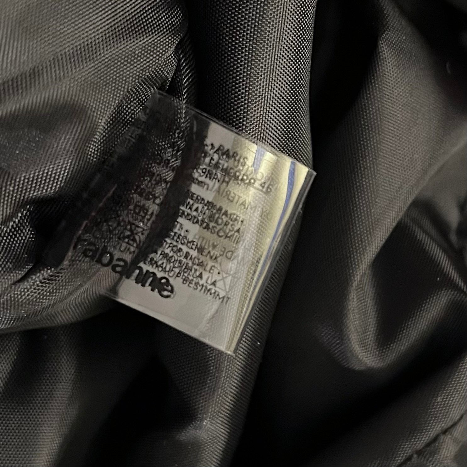 Paco Rabanne New! Rabanne Black Drawstring Sling Bag Strap Backpack Size ONE SIZE - 6 Thumbnail