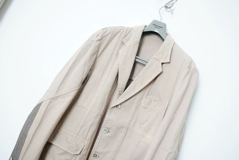 Yohji Yamamoto Yohji Yamamoto Yohji Yamamoto Color Blocked Jacket Blazer Size US L / EU 52-54 / 3 - 3 Thumbnail