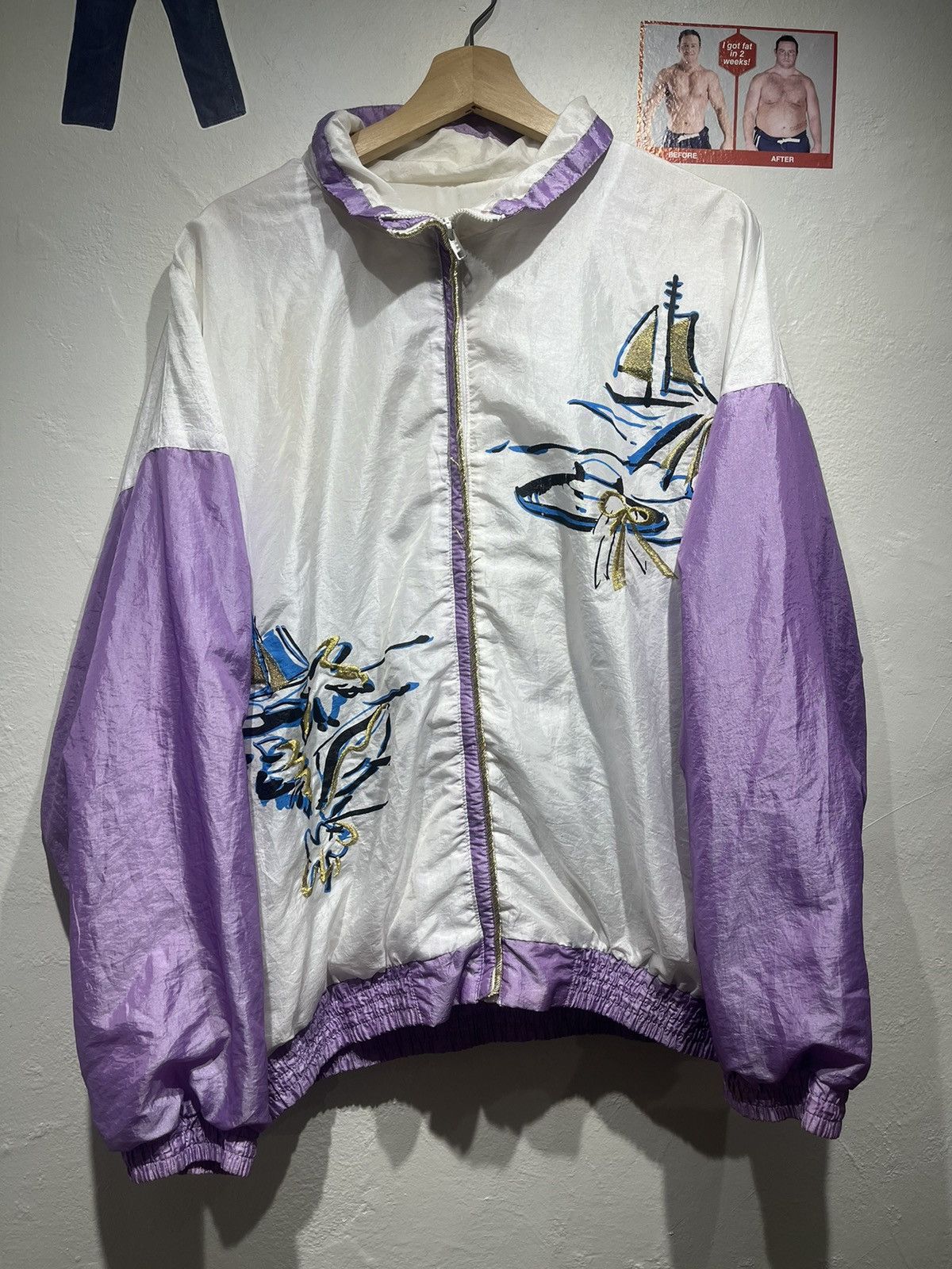 Japanese Brand × Vintage Vintage Japanese souvenir silk windbreaker Size US XL / EU 56 / 4 - 2 Thumbnail