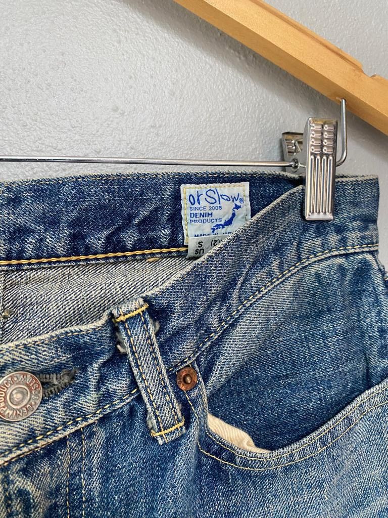 Orslow Or Slow stone washed selvedge jeans Size US 30 / EU 46 - 9 Thumbnail