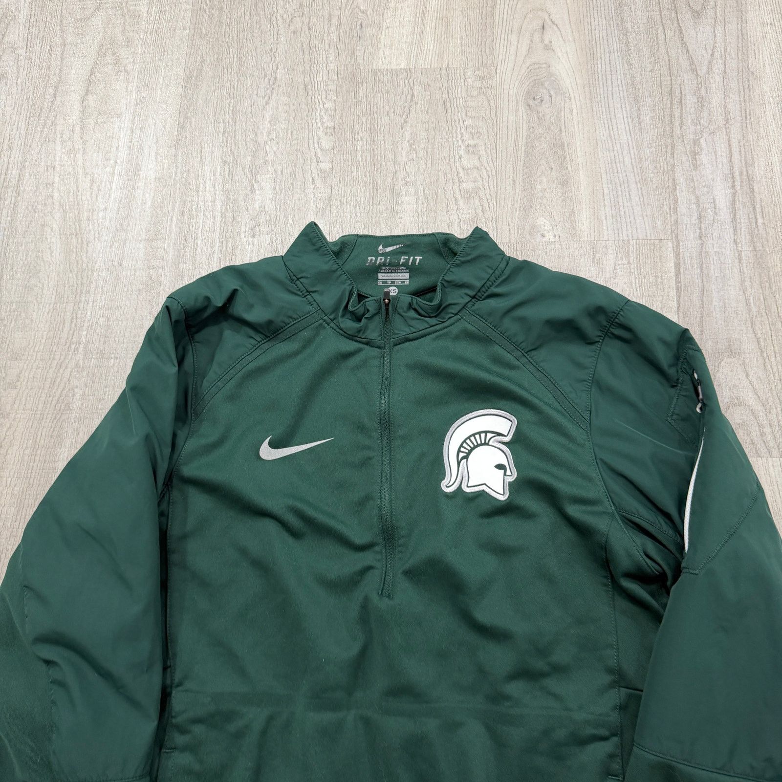 Nike Nike Michigan State Spartans 1/4 Zip Pullover Extra Small Size US XS / EU 42 / 0 - 2 Thumbnail