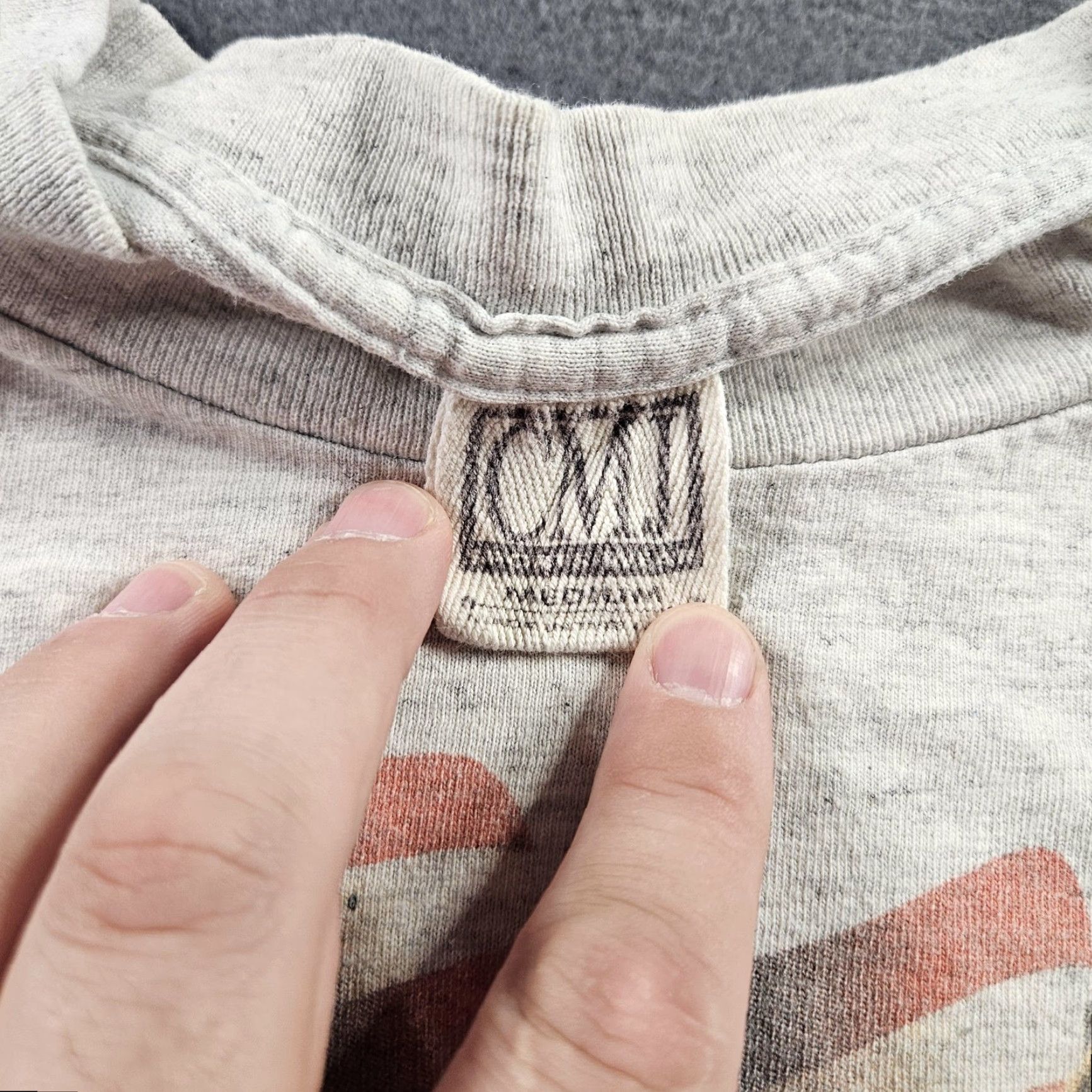 Vintage VINTAGE Panhead Shirt Mens M Gray CMJ Sportswear 90s Motorcycle USA Flag Graphic Print Crew Neck Short Sleeve Cotton Size US M / EU 48-50 / 2 - 5 Thumbnail
