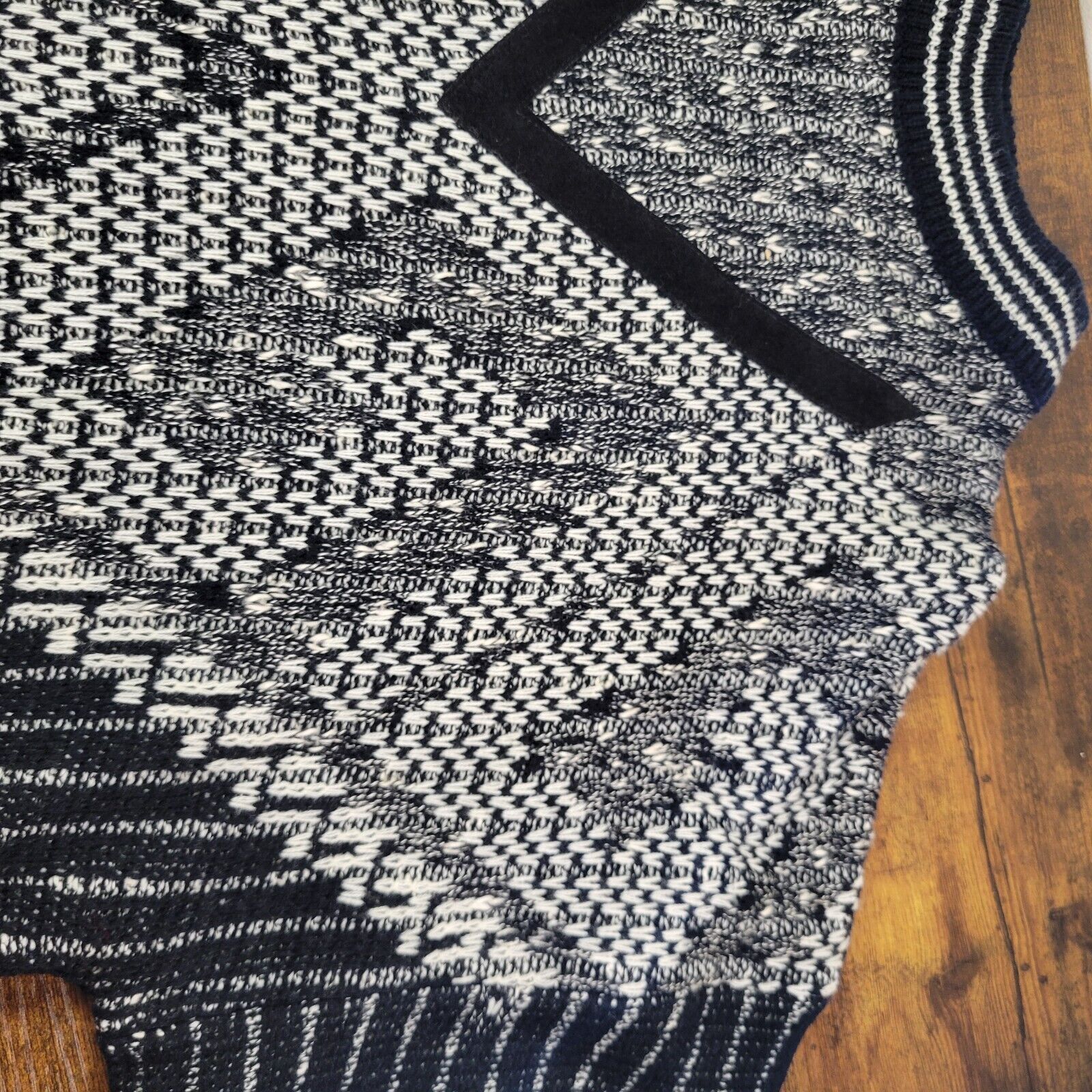 McGregor McGREGOR Monochrome Knit Geometric Long Sleeve Sweater Large Size US L / EU 52-54 / 3 - 10 Thumbnail