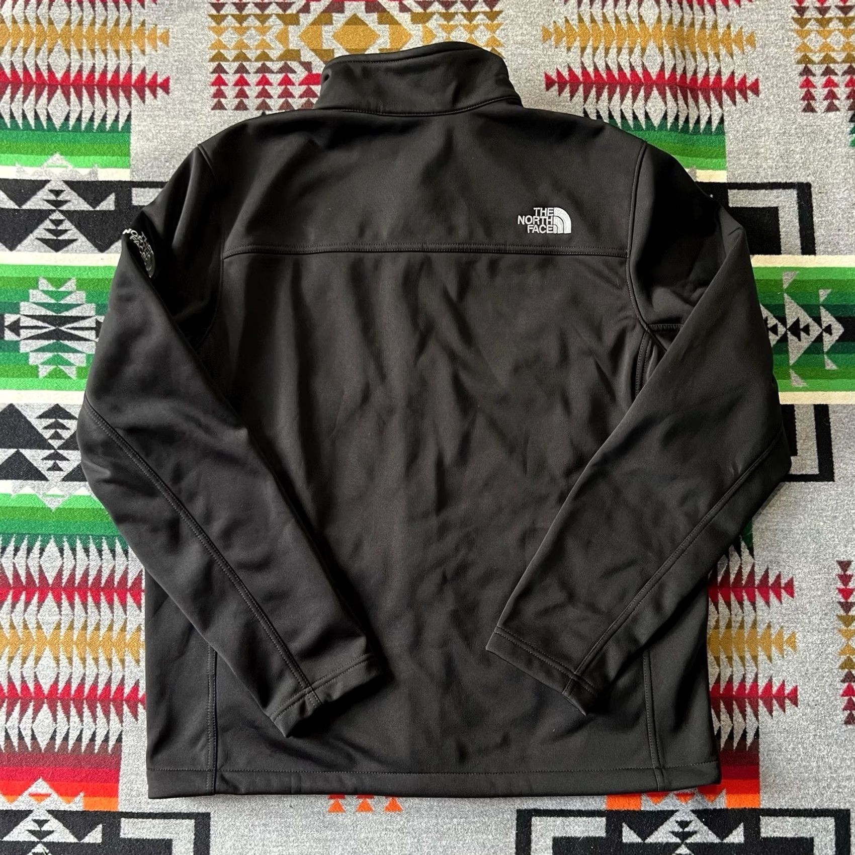 The North Face The North Face Jacket Mens L Black Windwall Full Zip Hiking Size US L / EU 52-54 / 3 - 2 Thumbnail
