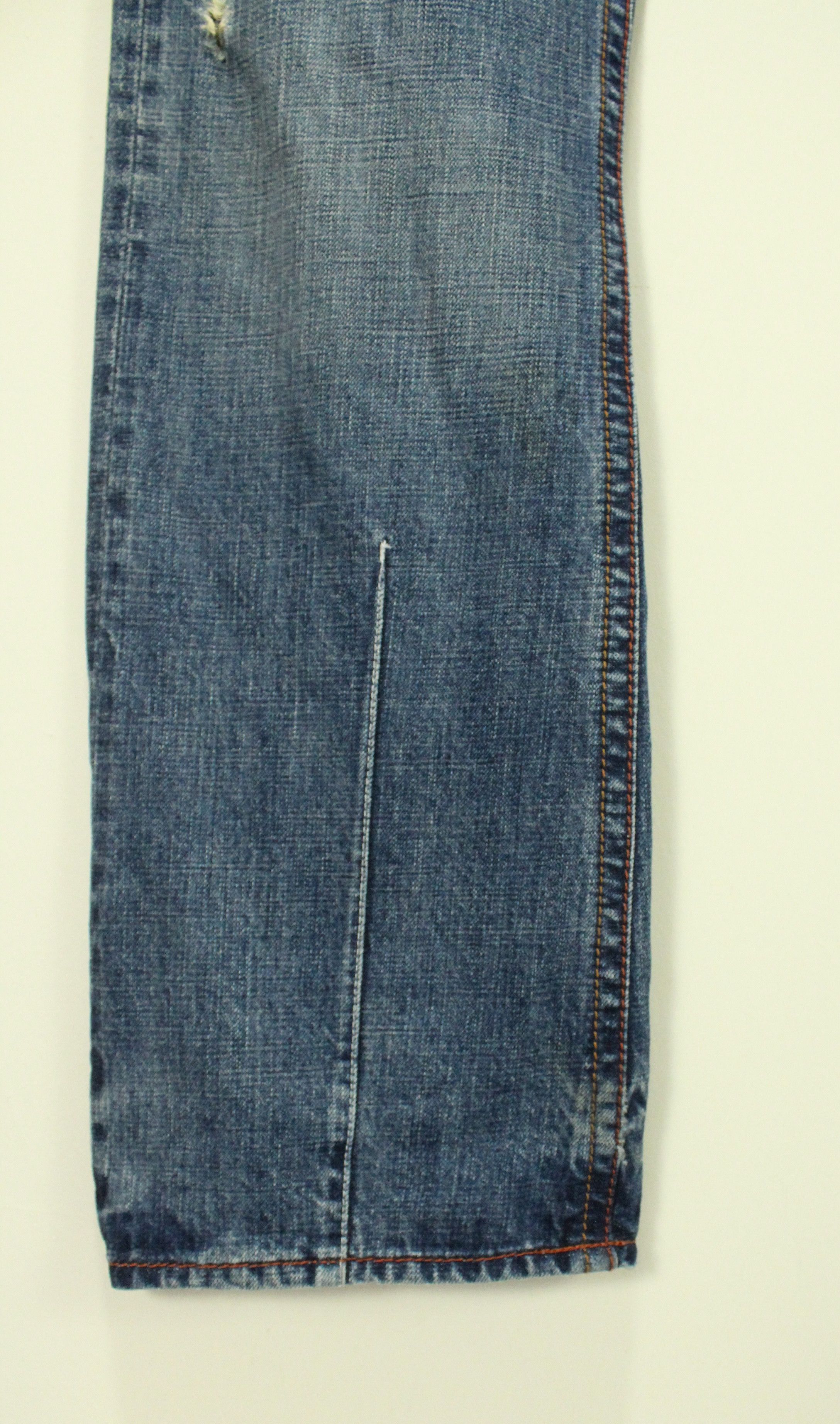 Japanese Brand Selvedge Distressed Style GENOESE Denim Size US 32 / EU 48 - 9 Thumbnail