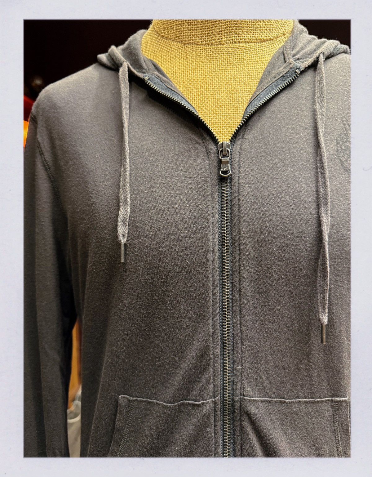John Varvatos John Varvatos “PEACE” Zip-Up Hoodie – Charcoal Gray Size US M / EU 48-50 / 2 - 3 Thumbnail