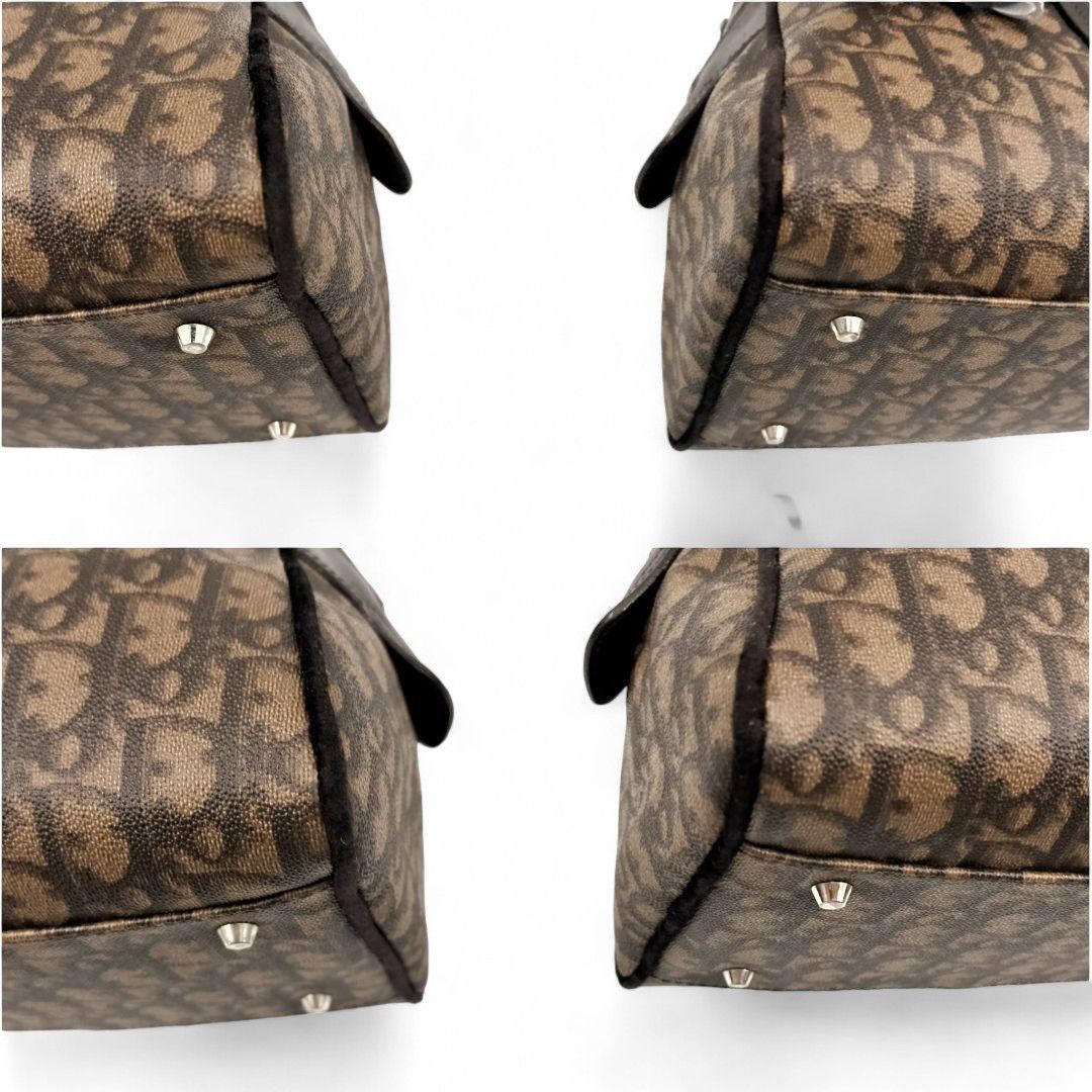 Dior Dior - Romatic Trotter Handbag Leather Monogram Brown Size ONE SIZE - 6 Thumbnail