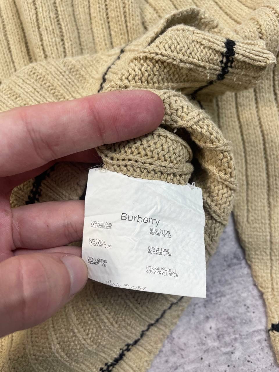 Burberry Vintage Burberry Logo Turtleneck Knit Sweater Y2K Size US L / EU 52-54 / 3 - 6 Thumbnail