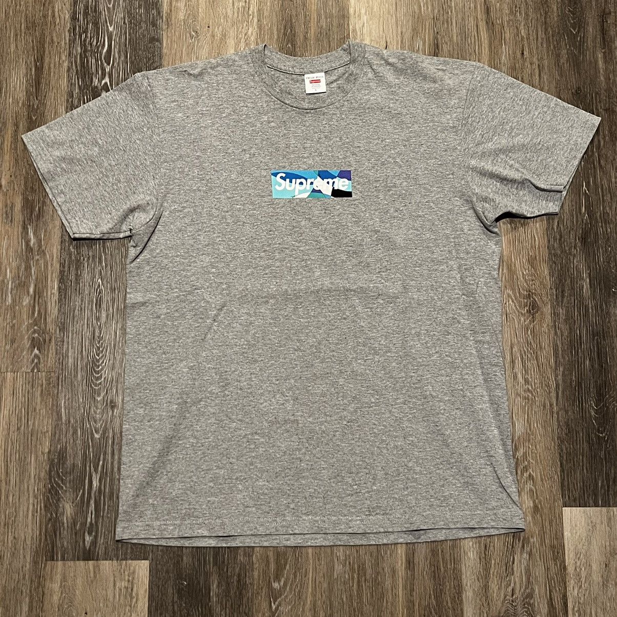 Supreme Supreme Emilio Pucci Box Logo Tee Blue bogo t shirt Size US L / EU 52-54 / 3 - 16 Thumbnail