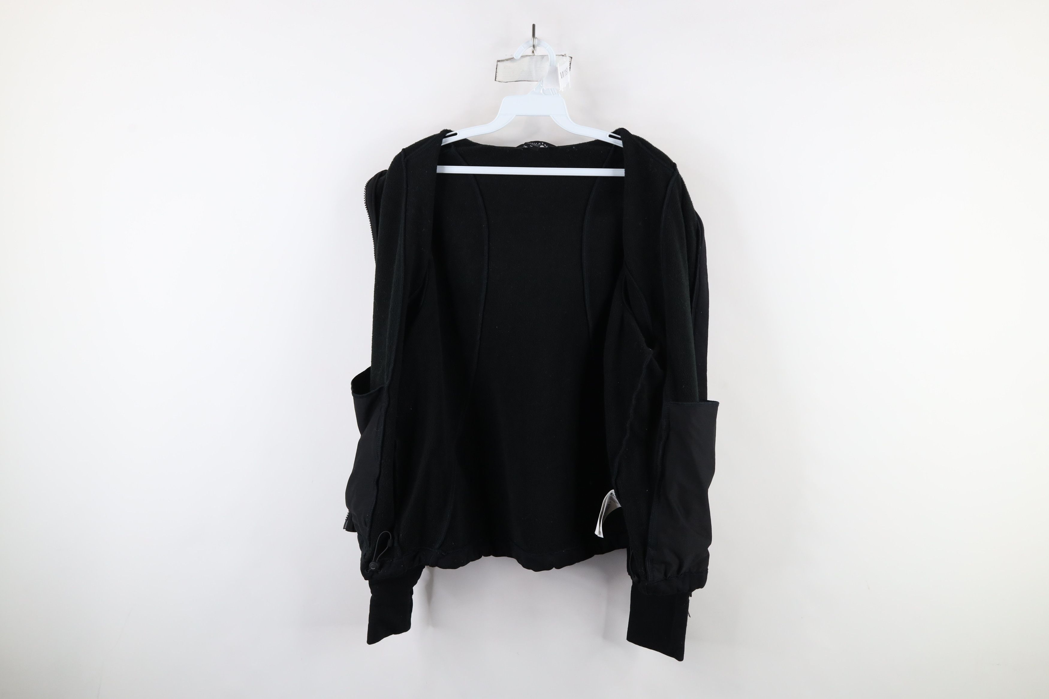 Athleta × Vintage Athleta Touch Fleece Lined Full Zip Hoodie Sweatshirt Black Size M / US 6-8 / IT 42-44 - 10 Thumbnail