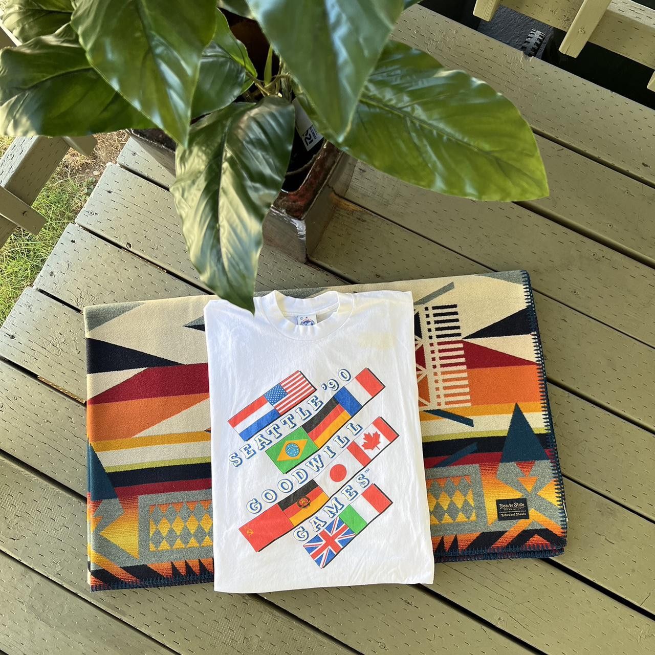 USA Olympics × Vintage Vintage 1990s Goodwill Games Seattle Graphic Tee Size US XL / EU 56 / 4 - 4 Thumbnail