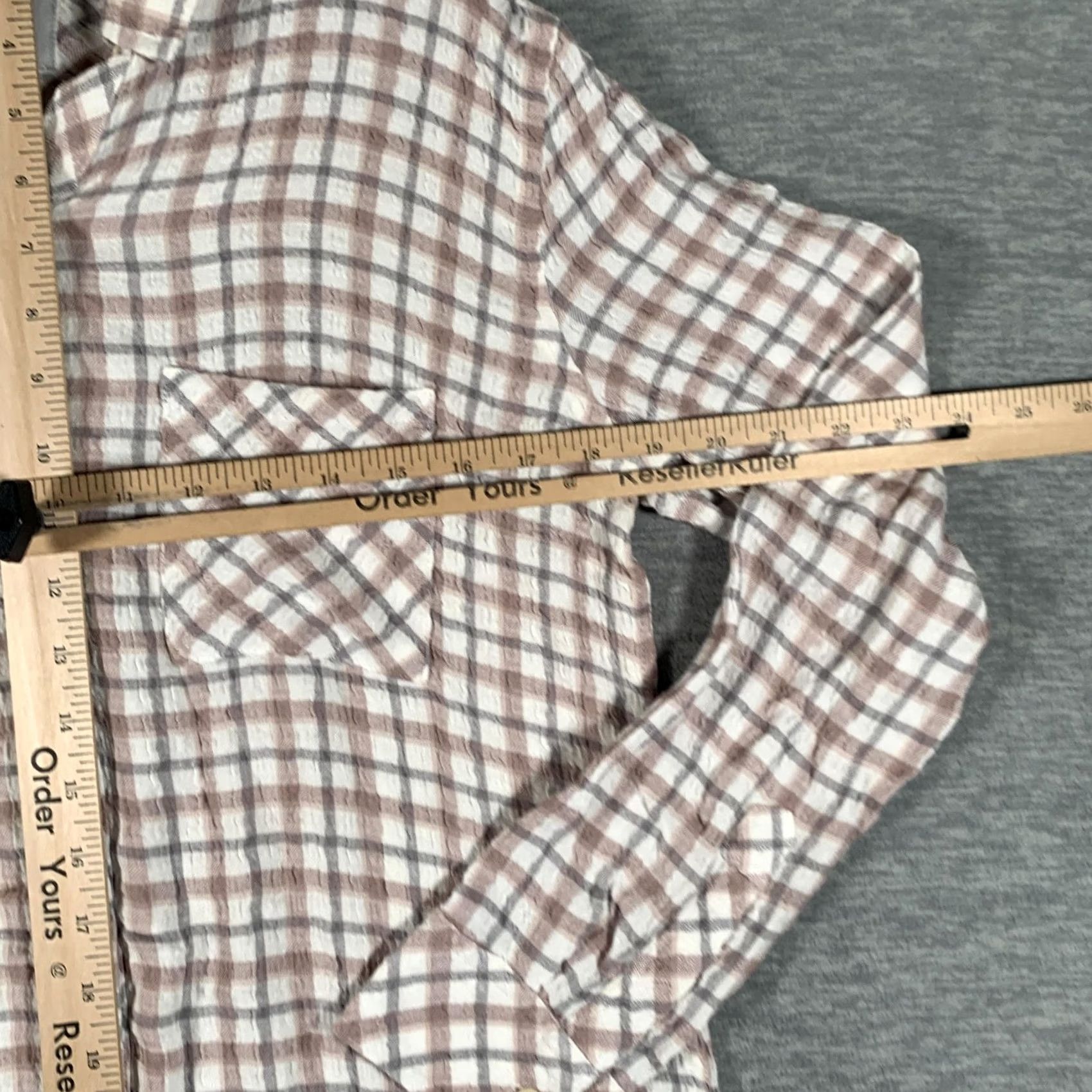 Rails Rails Shirt Womens Small Pink Plaid Button Front Long Sleeve Lightweight Top Size S / US 4 / IT 40 - 7 Thumbnail
