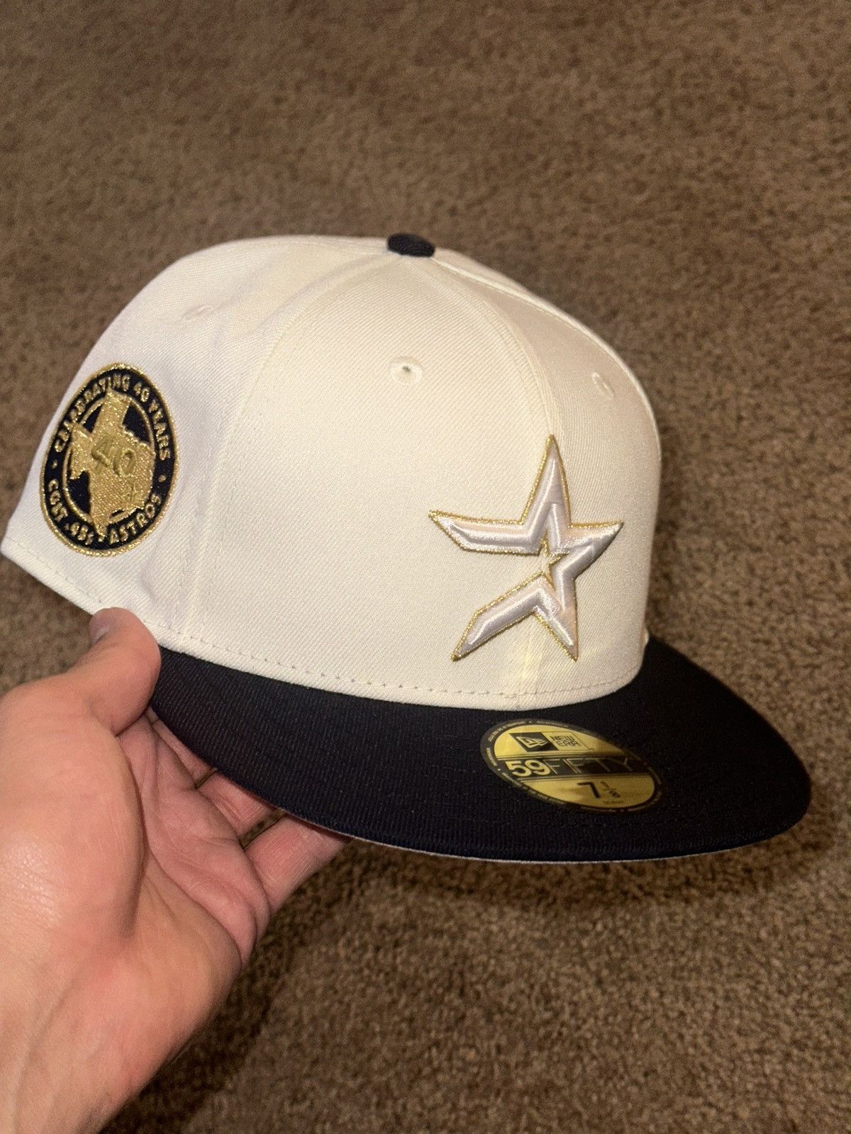New Era HAT CLUB Houston Astros 40th Anniv. Side Patch Size 7 1/4 Size ONE SIZE - 1 Thumbnail