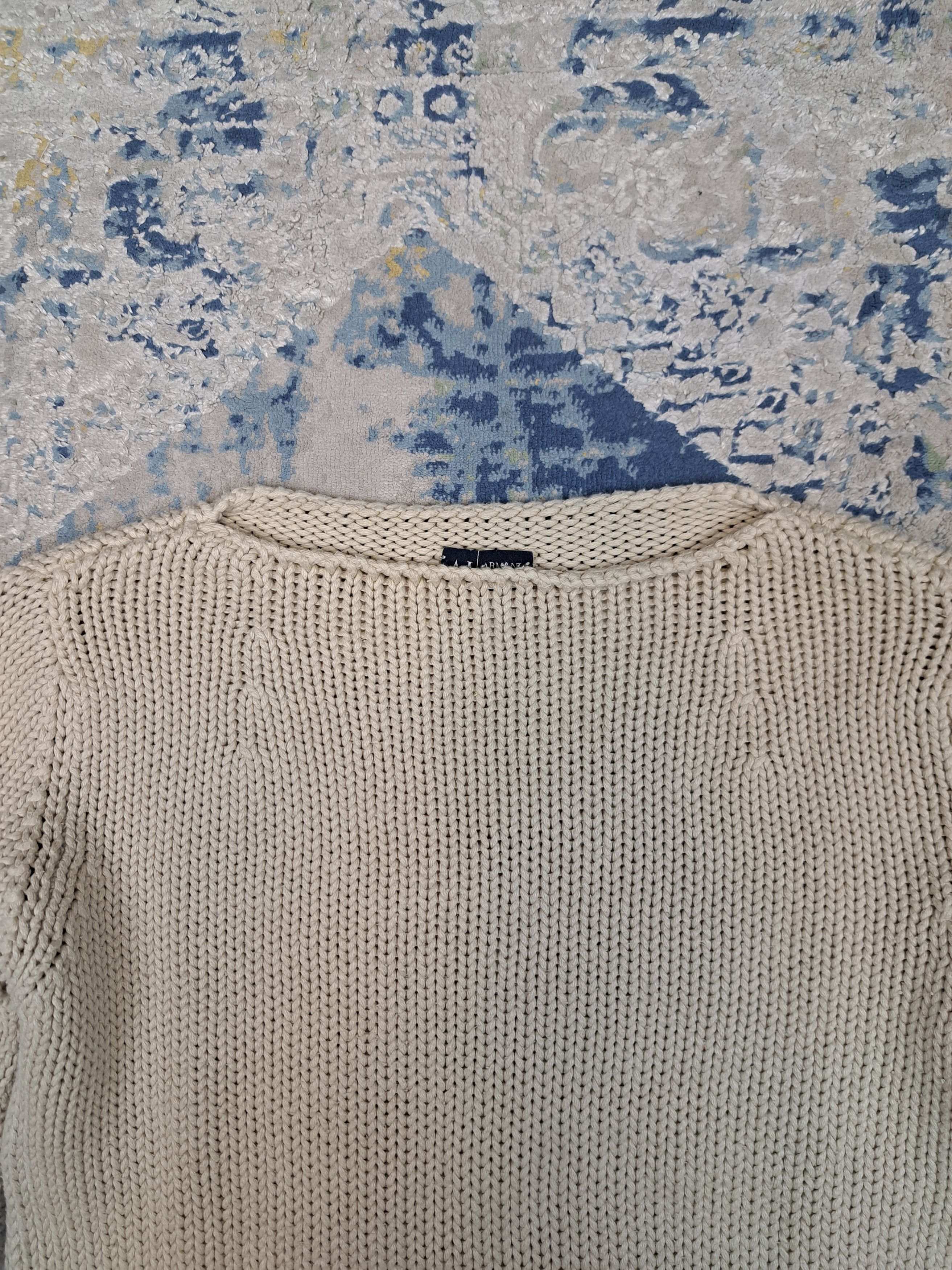 Armani Jeans Archive Cropped Sweater Knit Avant Garde Design