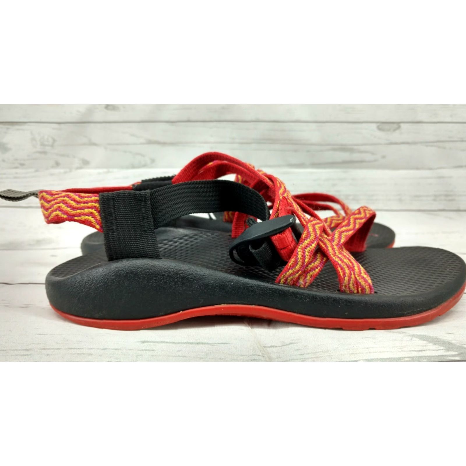 Chaco Chaco ZX/1 Classic Womens Sport Sandals Sz 5 Hiking Water Outdoor Orange Size US 5 / IT 35 - 3 Thumbnail