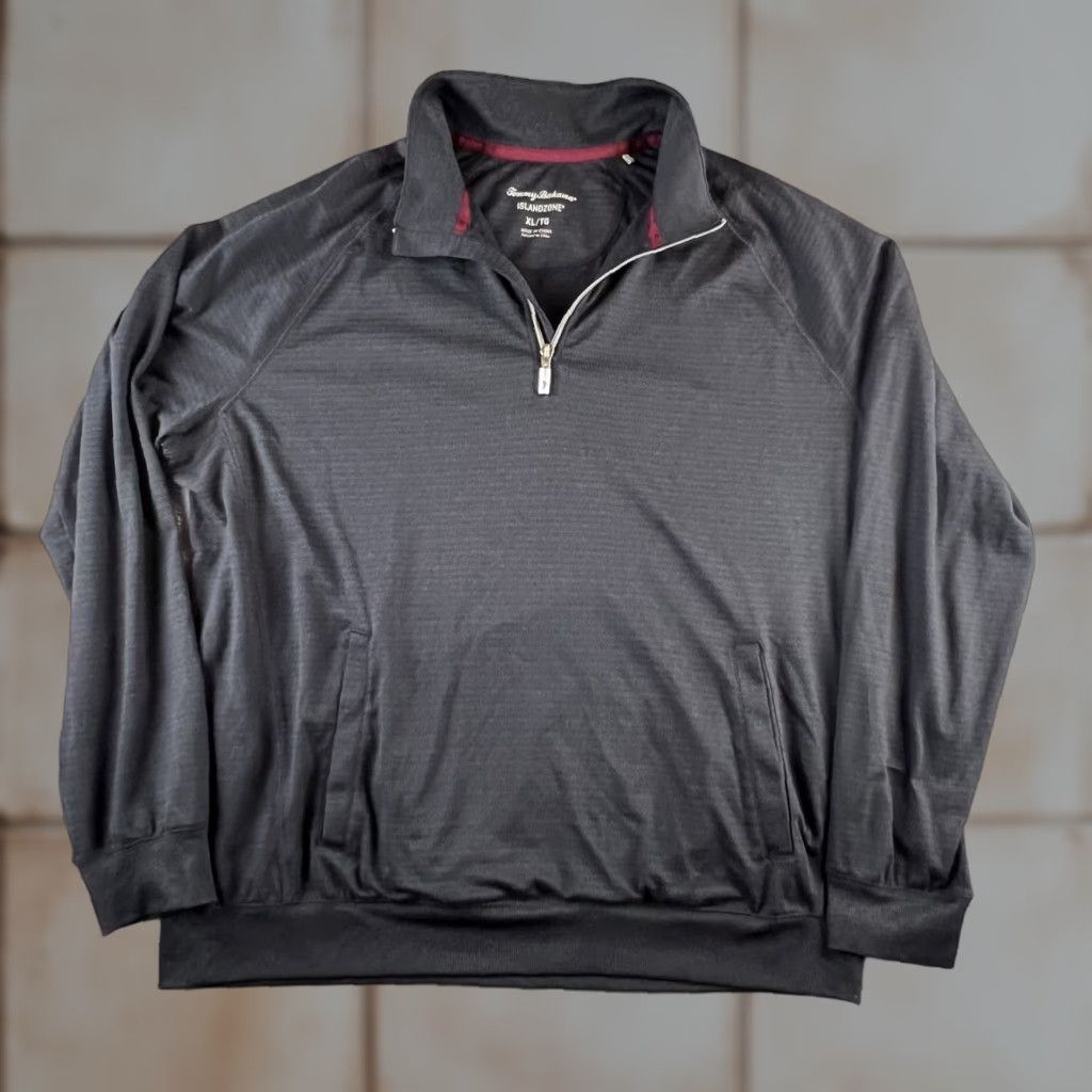 Tommy Bahama Tommy Bahama Sweater XL Mens Pullover Knitted Charcoal Logo Stretch Outdoor Golf Hiking Casual Knit Regular Size XL Gents Size US XL / EU 56 / 4 - 1 Thumbnail