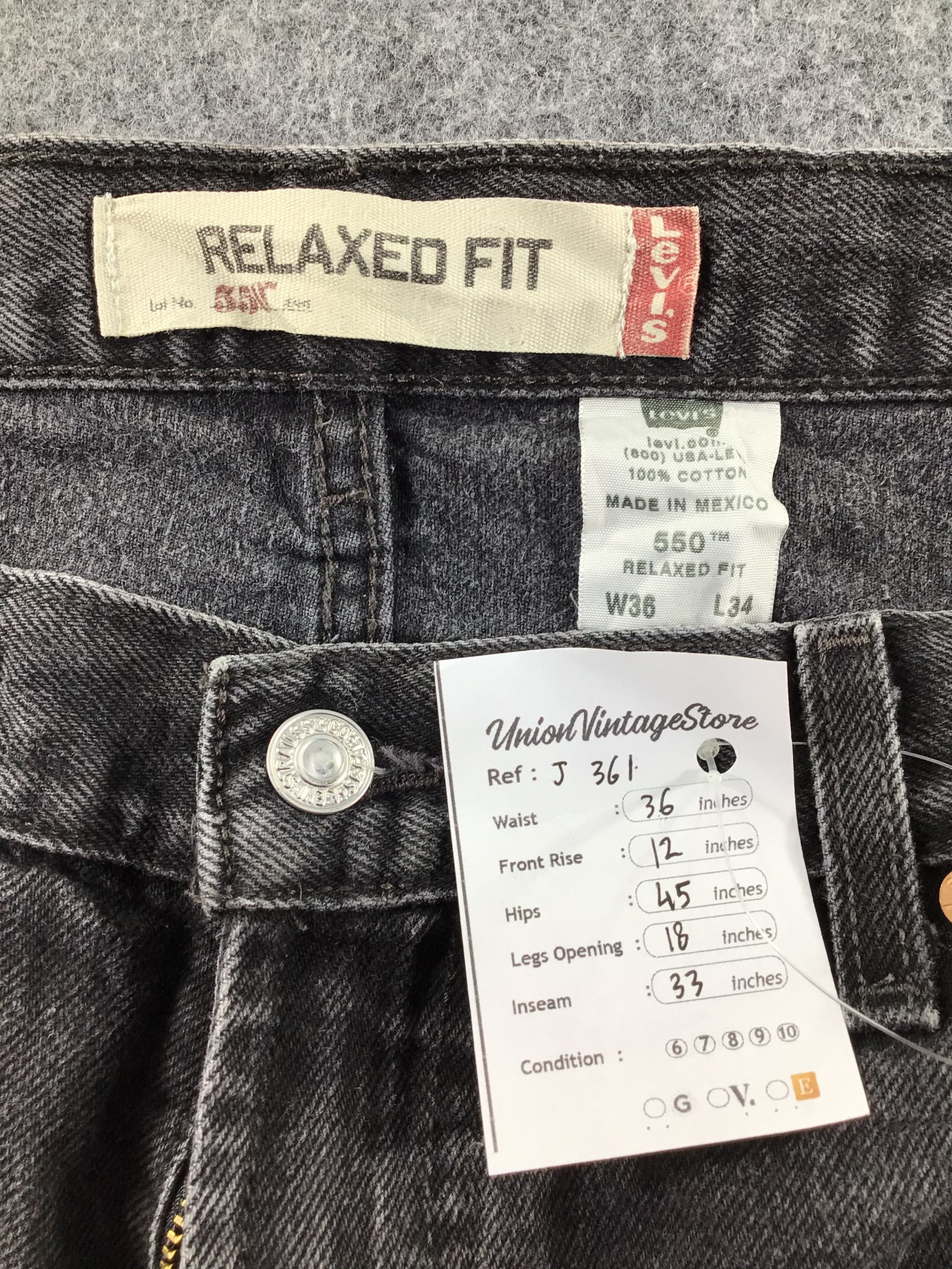 Levi's Vintage Levis 550 Jeans-J361 Size US 36 / EU 52 - 10 Thumbnail