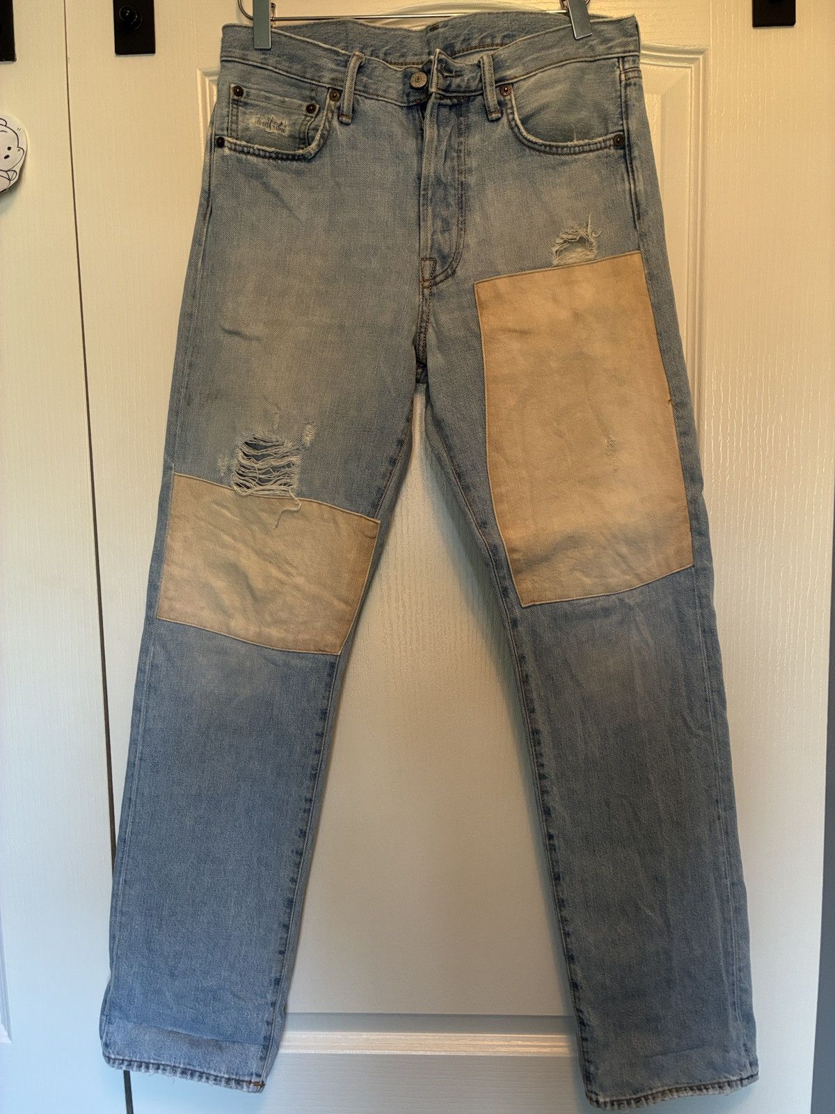 Acne Studios Patched Distressed Denim Jeans Size US 30 / EU 46 - 1 Thumbnail