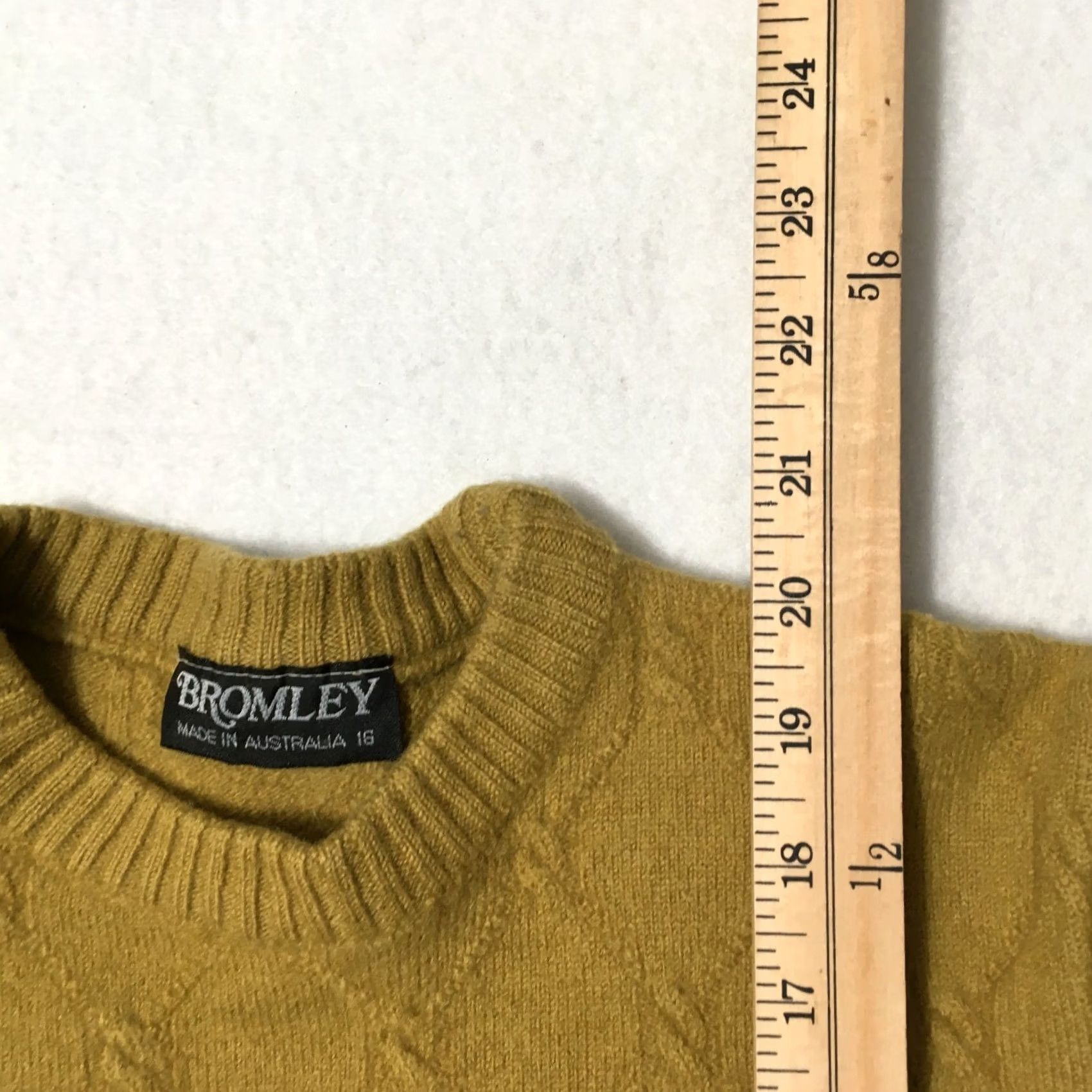 Vintage VINTAGE BROMLEY Merino Wool Sweater Womens 16 Crew SOFT Australian SEE MEASUREMENTS Size XXL / US 16-18 / IT 52-54 - 6 Thumbnail