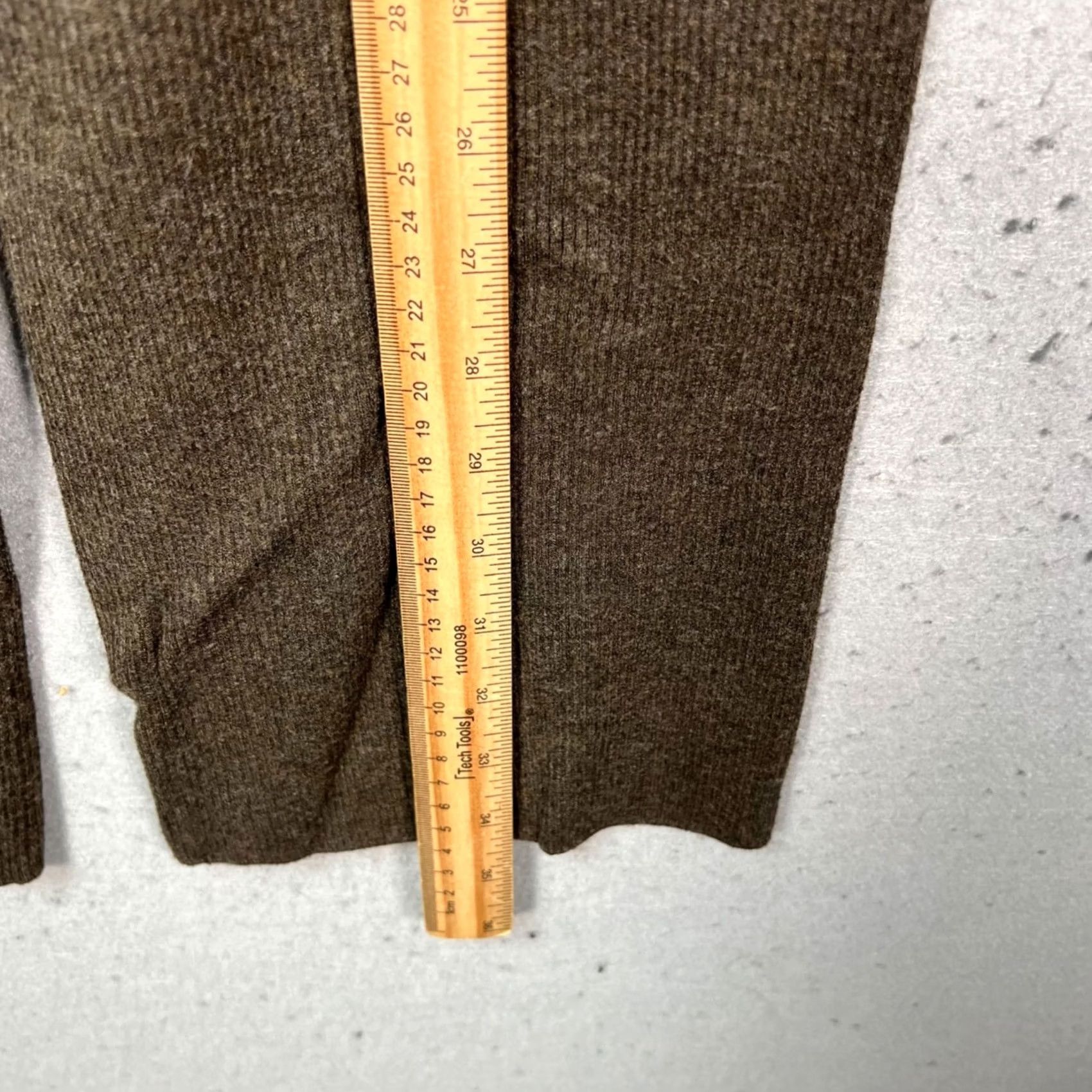 Uniqlo Uniqlo Womens XS High-Waisted Brown Knit Wide-Leg Pants Drawstring, Ankle, Pockets, Regular, All Season, Stretch Backward? Size 26" / US 2 / IT 38 - 5 Thumbnail