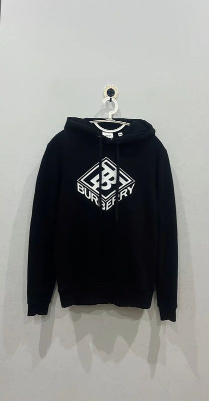 Burberry Black Cotton Men's Hoodie