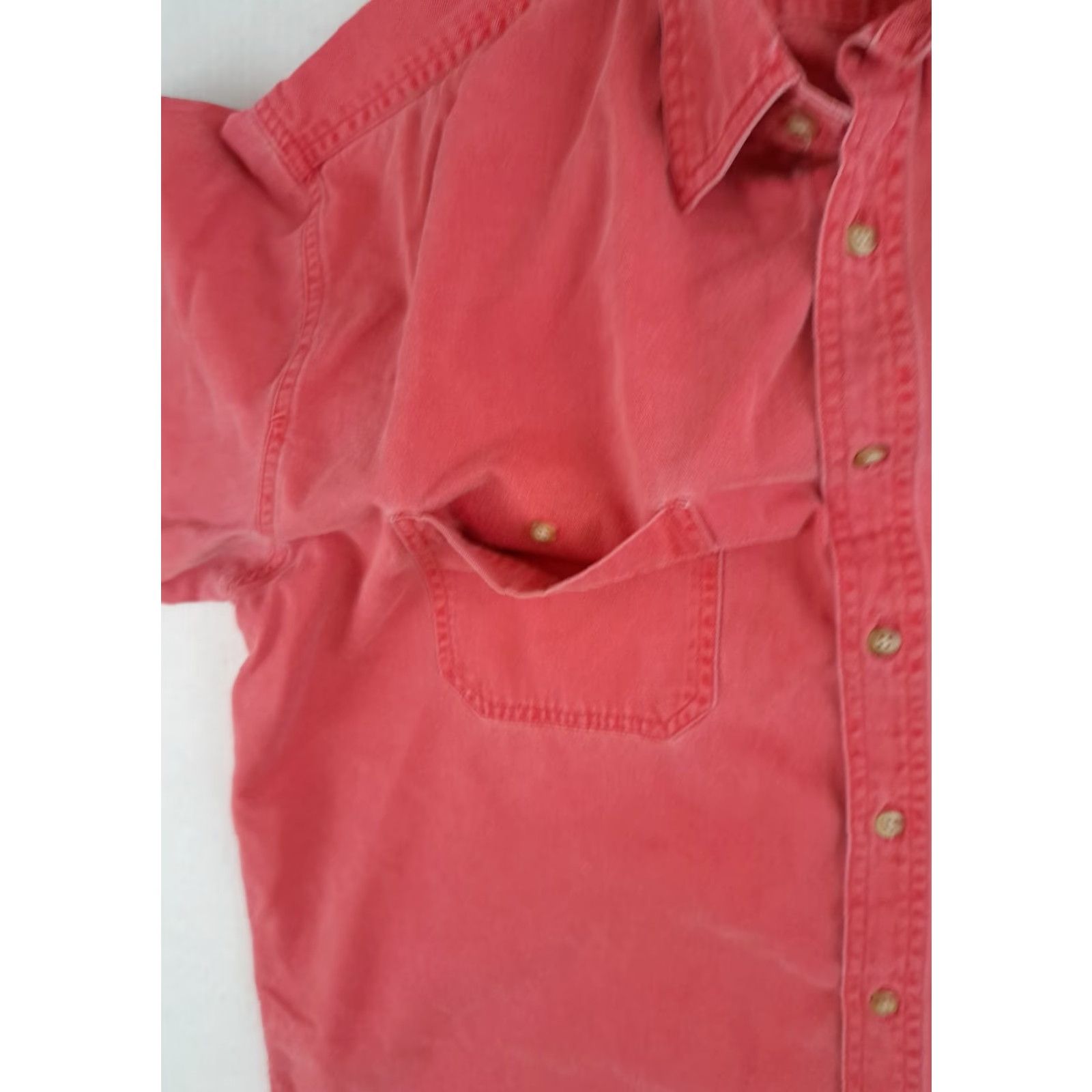 Marlboro VINTAGE Marlboro Adventure Team Shirt Canvas 1X Salmon Long Sleeve Button-Up Men 26in Chest 28in Long 90s Cowboy Retro Size US XL / EU 56 / 4 - 3 Thumbnail