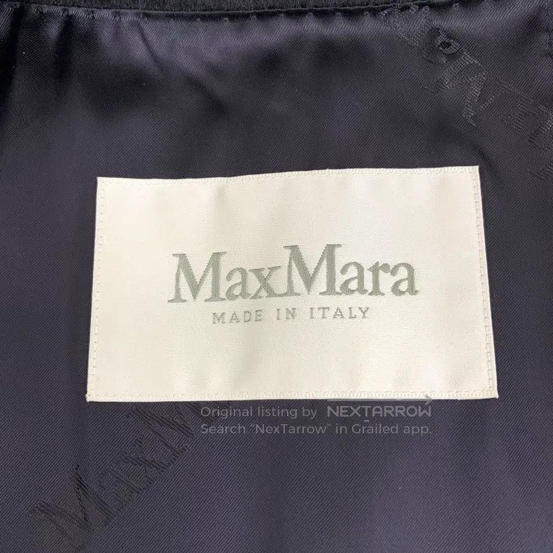 Other Max Mara Navy Camel Hair Hooded Belted Long-Sleeve Coat Size S / US 4 / IT 40 - 5 Thumbnail