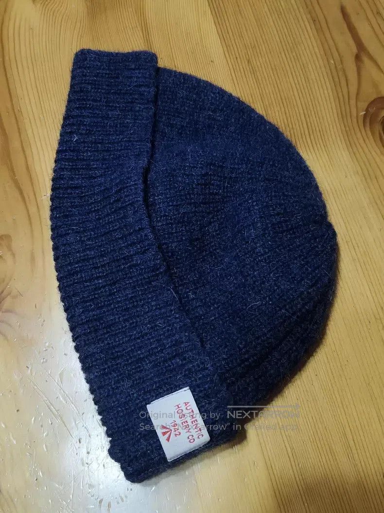 Nigel Cabourn Nigel Cabourn Wool Beanie Classic Dark Blue Size ONE SIZE - 2 Thumbnail
