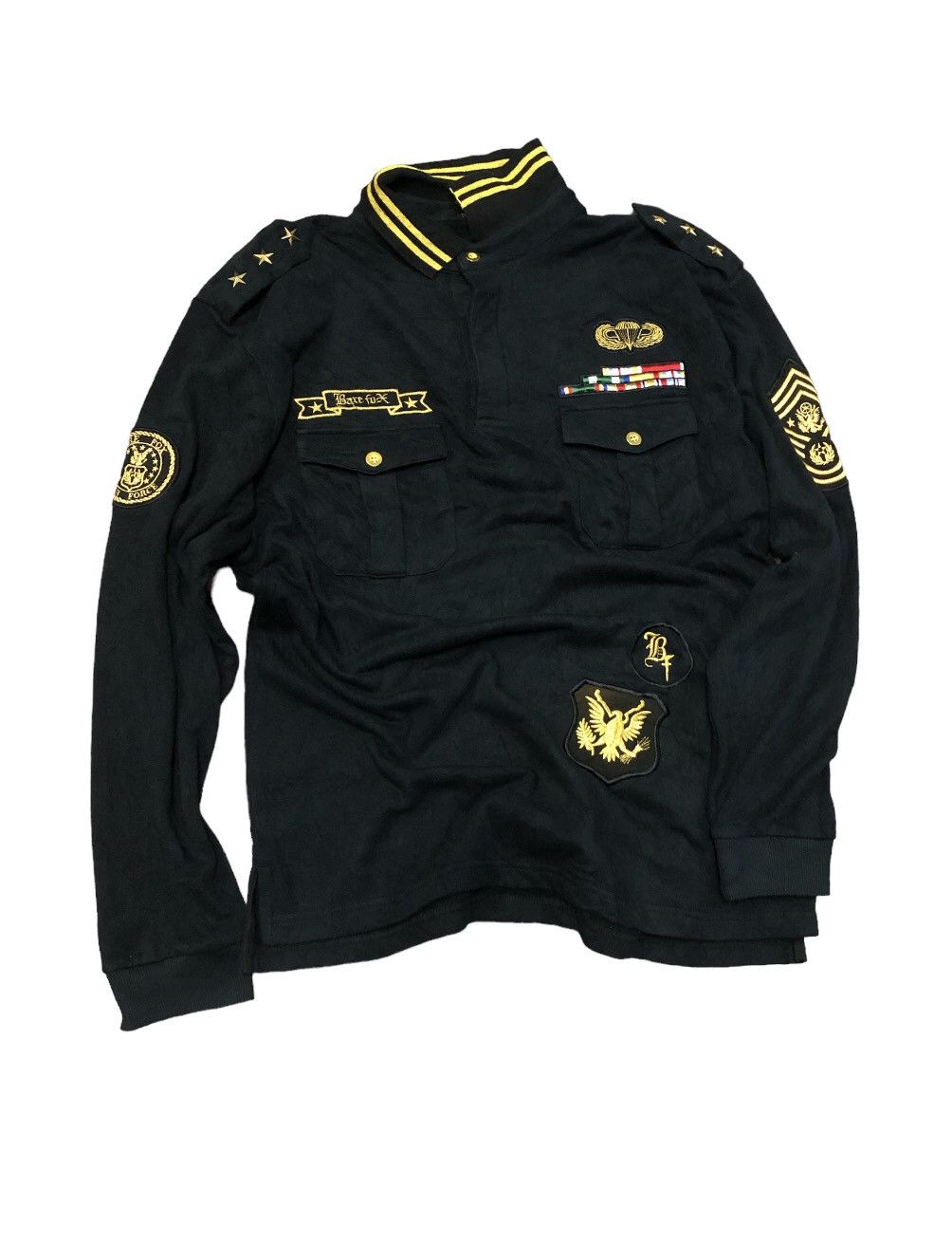 Other Bare Fox Air Force Polo Tee Long Sleeve Shirt Size US XL / EU 56 / 4 - 22 Thumbnail