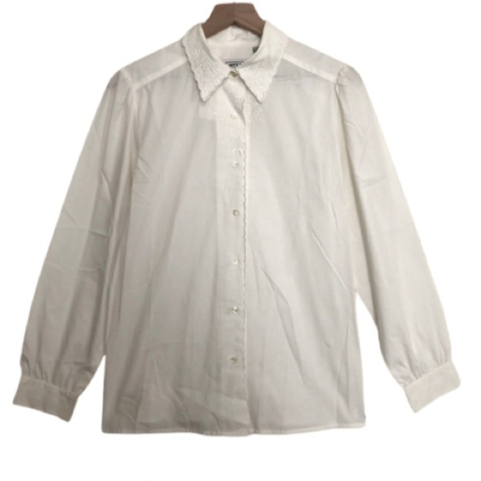 Other Witt Shirt Collection Ivory Embroidered Button Up Top Size M / US 6-8 / IT 42-44 - 1 Thumbnail