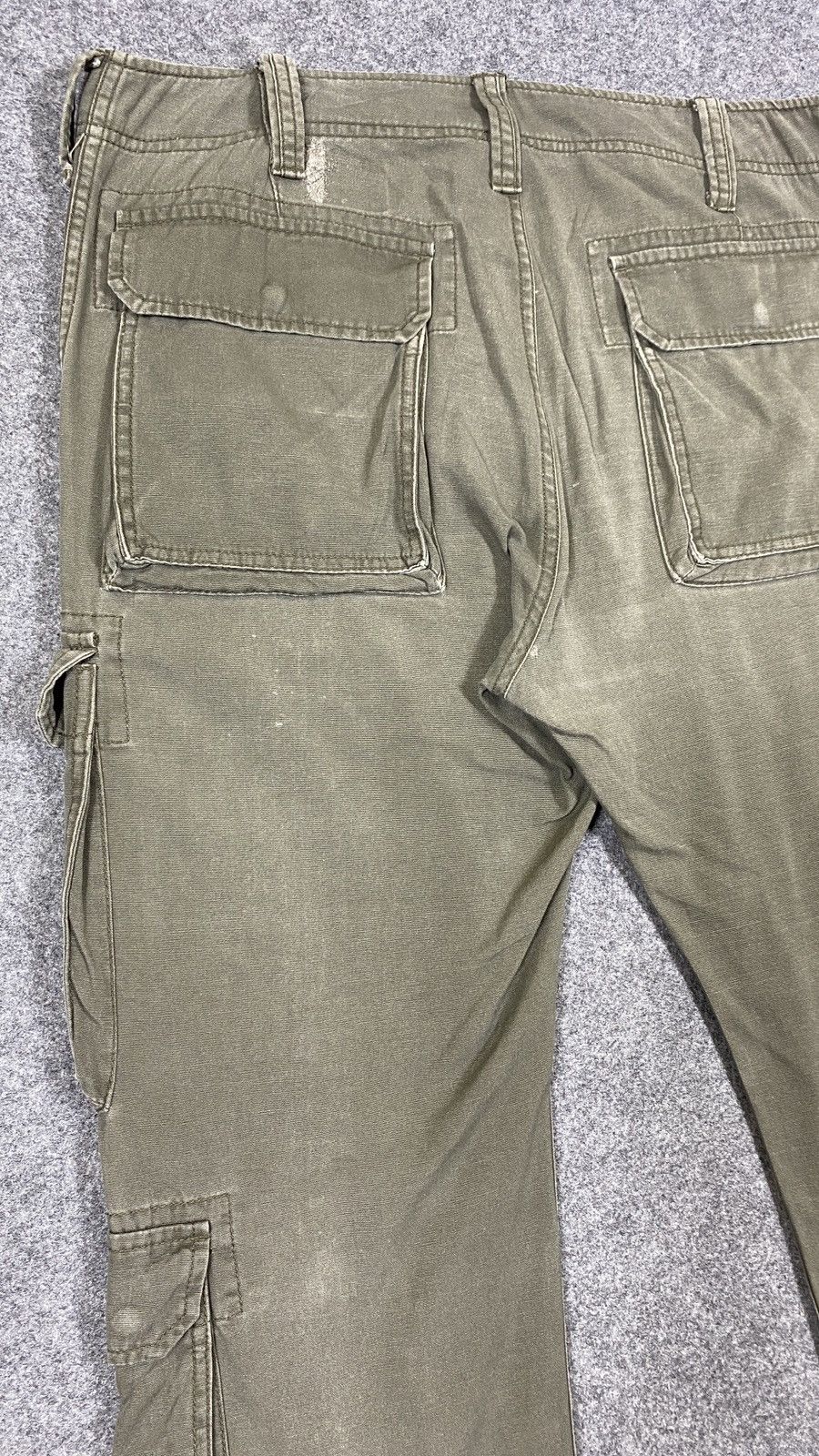 Purple Brand Vintage’90s🔥Purple&Yellow🔥Fade Green Army Cargo Pants Size US 36 / EU 52 - 13 Thumbnail