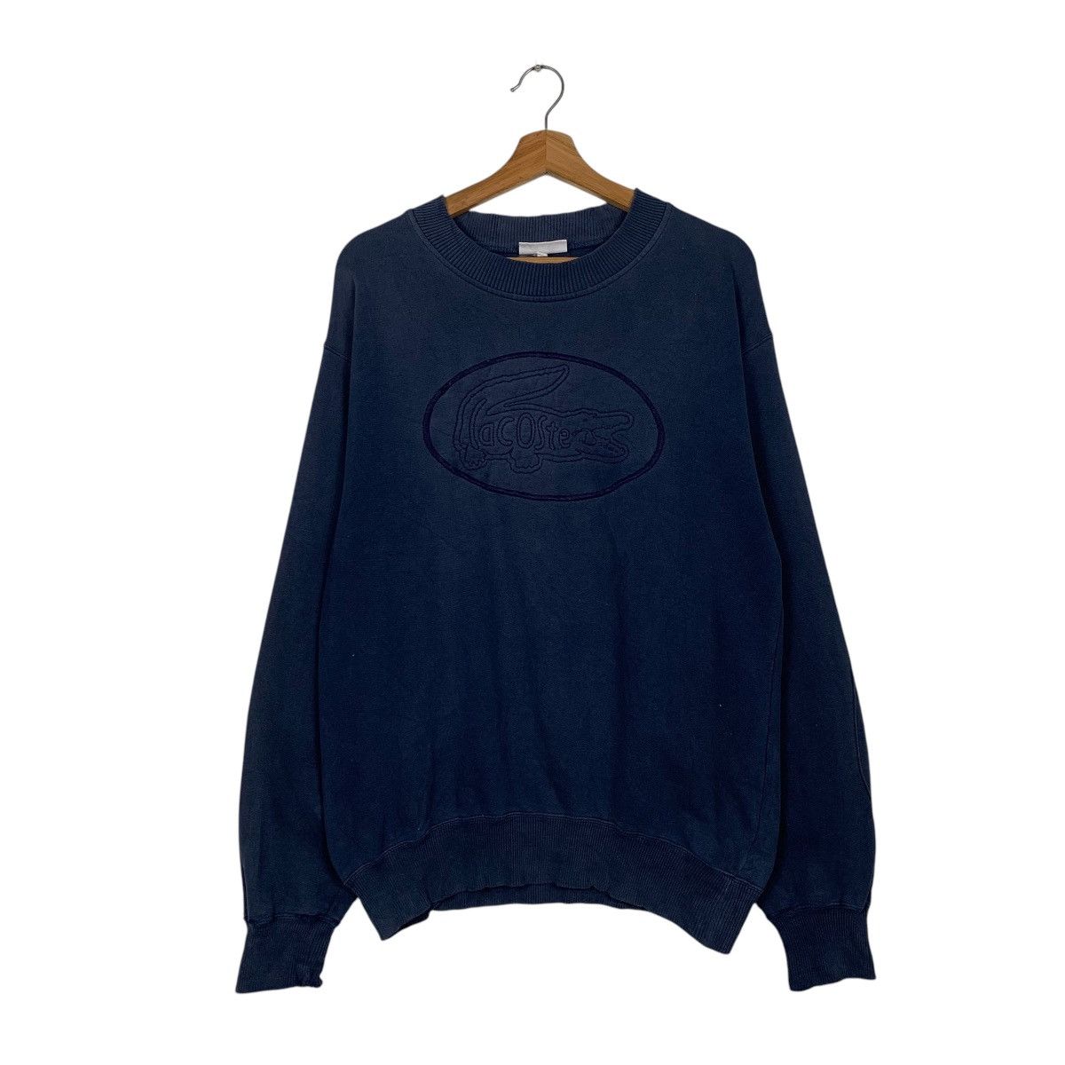 Lacoste Vintage Lacoste Big Logo Crewneck Sweatshirt Size US M / EU 48-50 / 2 - 1 Thumbnail