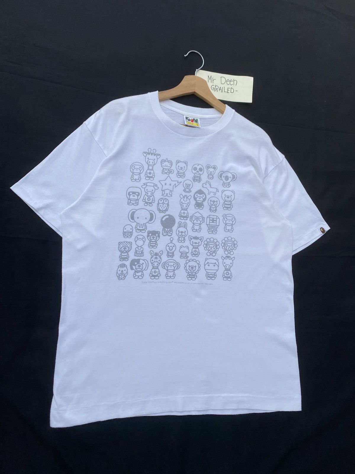 Bape Rare 06s Bathing Ape Baby Milo A to Z Tshirt Size US L / EU 52-54 / 3 - 3 Thumbnail