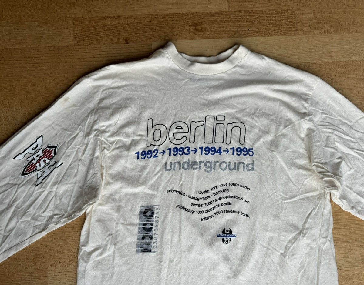 Vintage VTG 1995 PASH Berlin Underground Techno Longsleeve 1000 Size US L / EU 52-54 / 3 - 4 Thumbnail