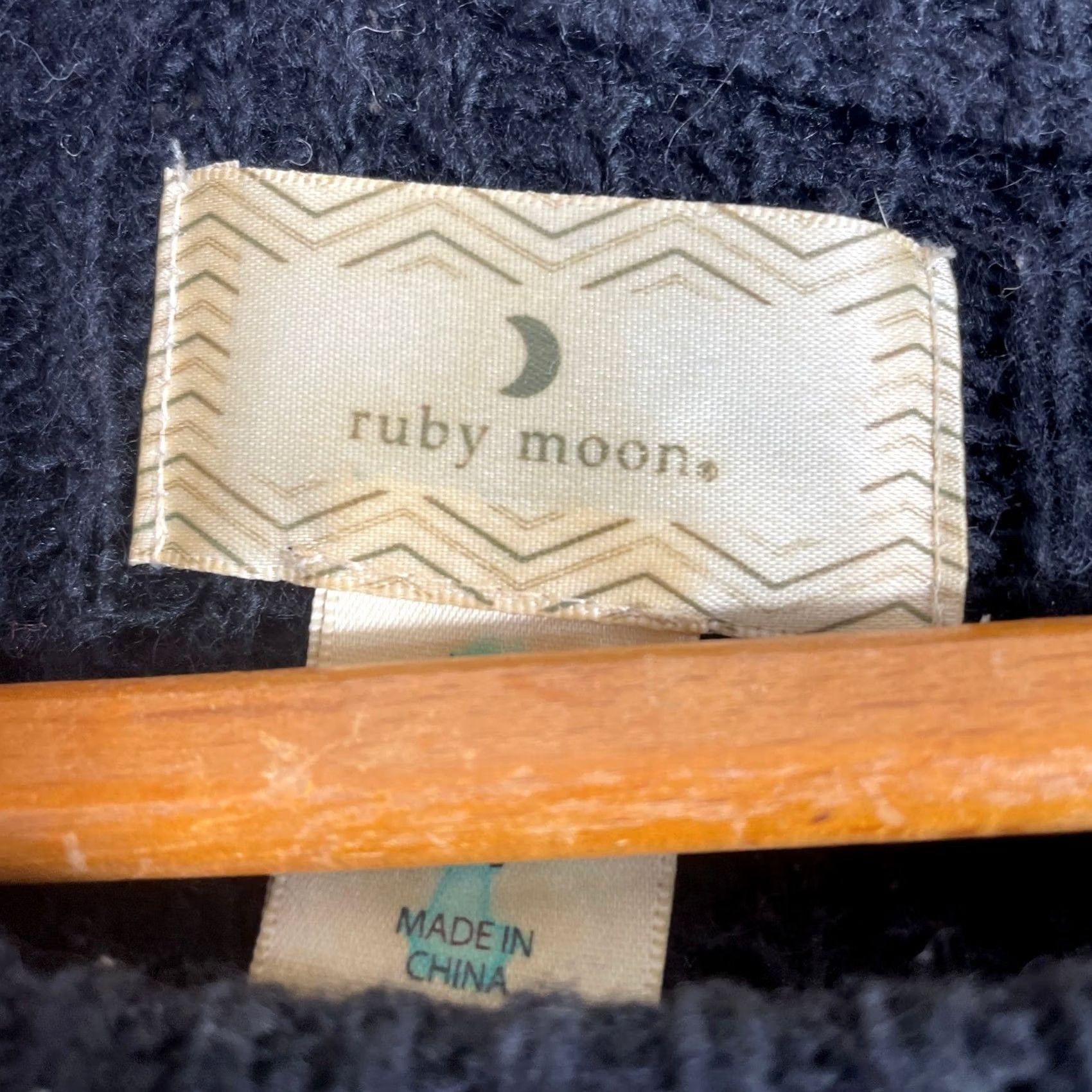 Vintage Ruby Moon Sweater Womens S Black Fair Isle Reindeer White Nordic Knit Cozy Size S / US 4 / IT 40 - 3 Thumbnail