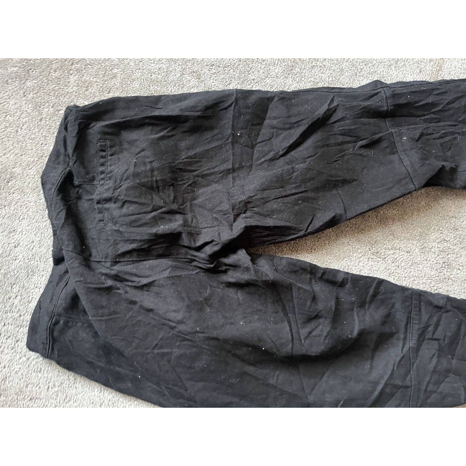 H&M Vintage H&M Women's Dress Pants Ankle Style Skinny Fit Black Business Casual Pull On Side Zip Size 12 Size 34" / US 12 / IT 48 - 4 Thumbnail