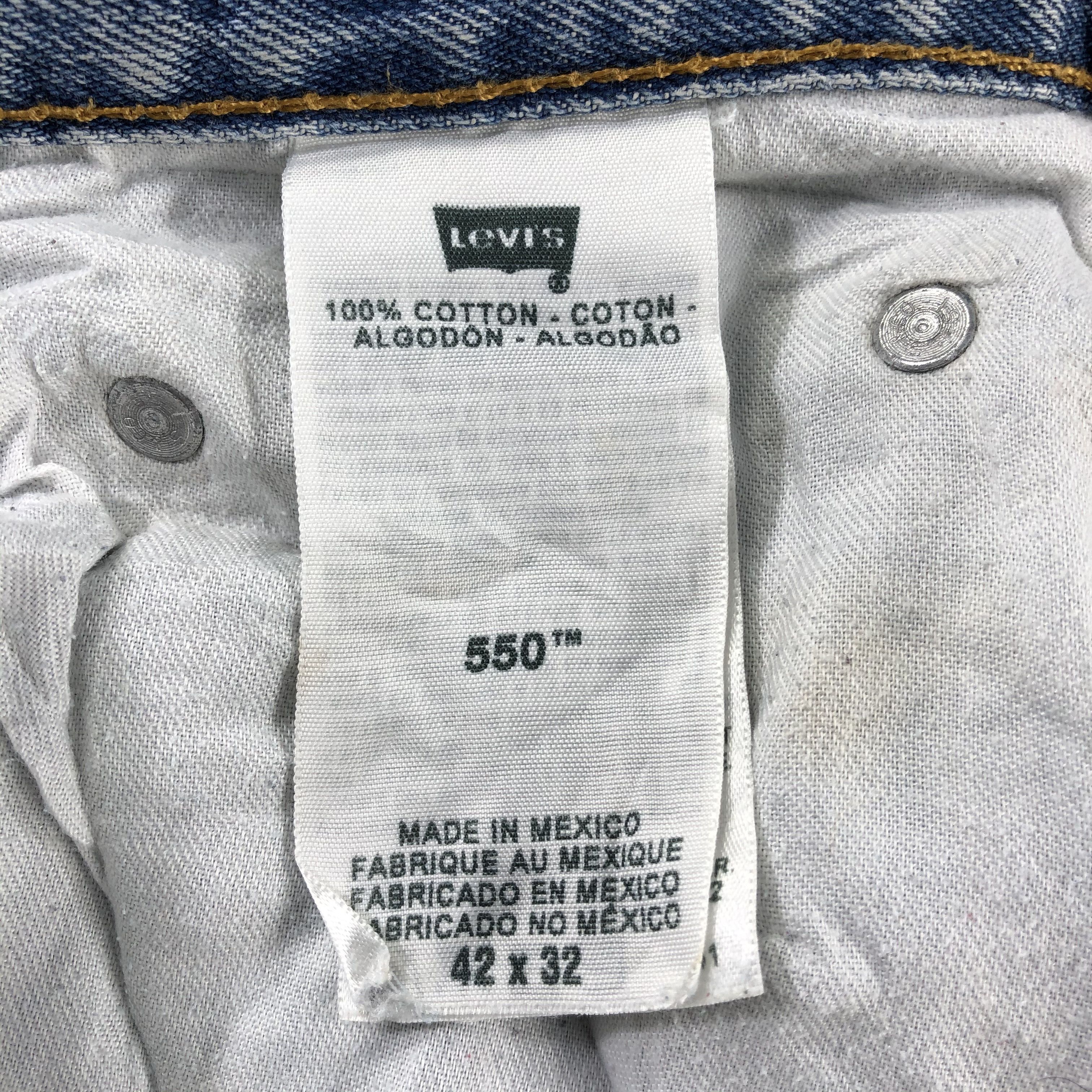 Levi's Vintage Blue Wash Levis 550 Jeans-J2633 Size US 40 / EU 56 - 15 Thumbnail