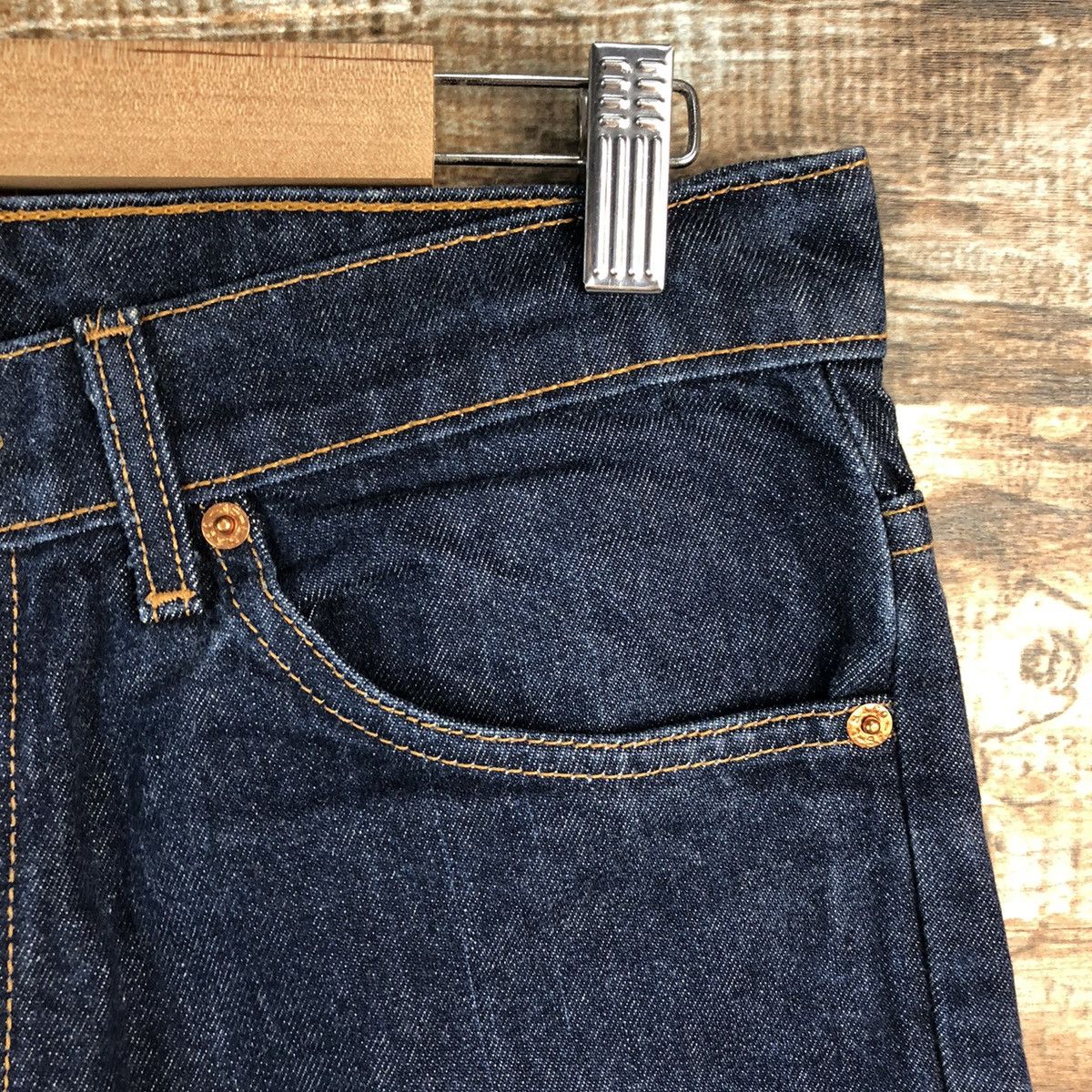 Levi's DL Levis 609 orange tag Dark Blue Denim Pants #A2580 Size US 32 / EU 48 - 8 Thumbnail