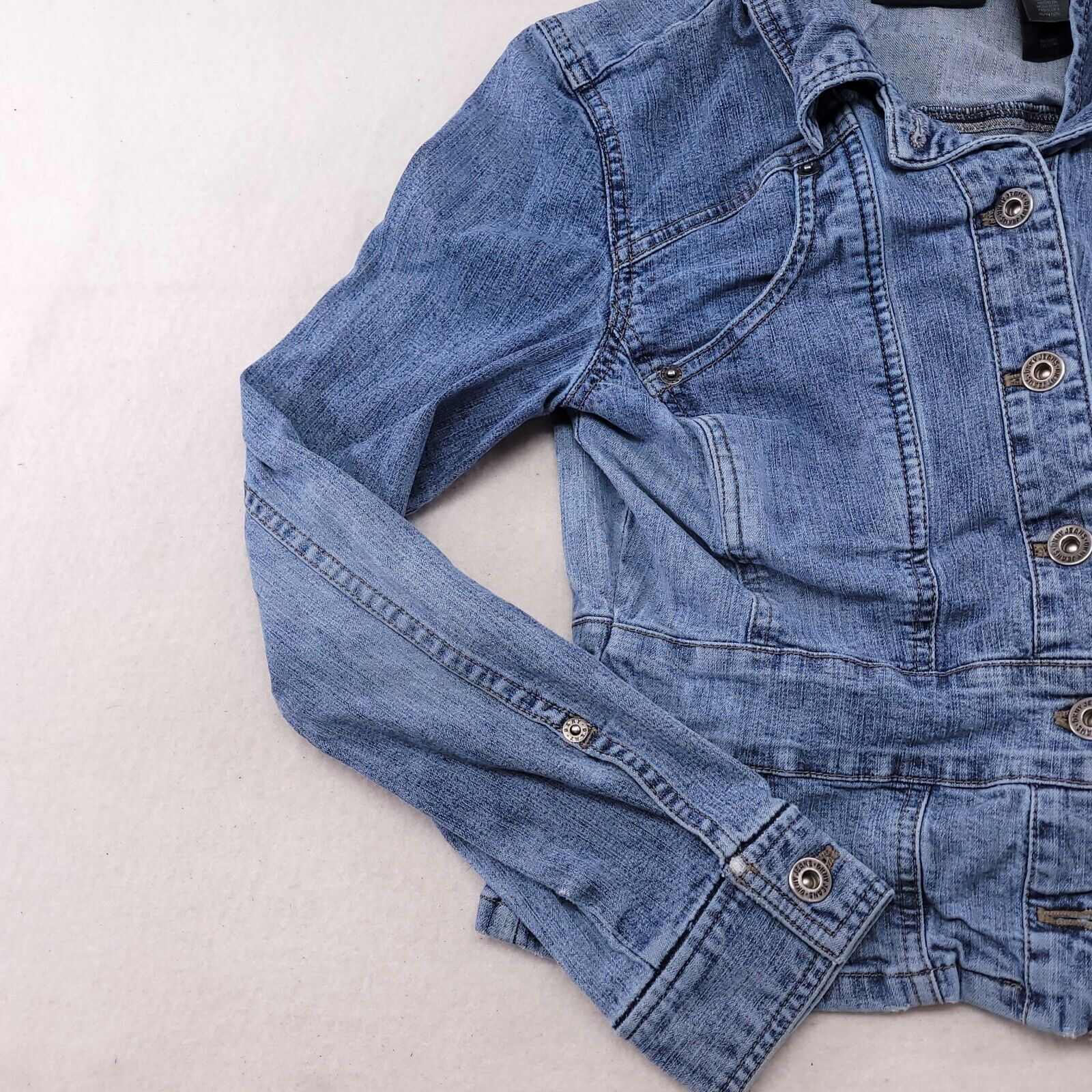 DKNY DKNY Jeans Casual Denim Long Sleeve Jacket Women Size 3 Blue Size S / US 4 / IT 40 - 5 Thumbnail