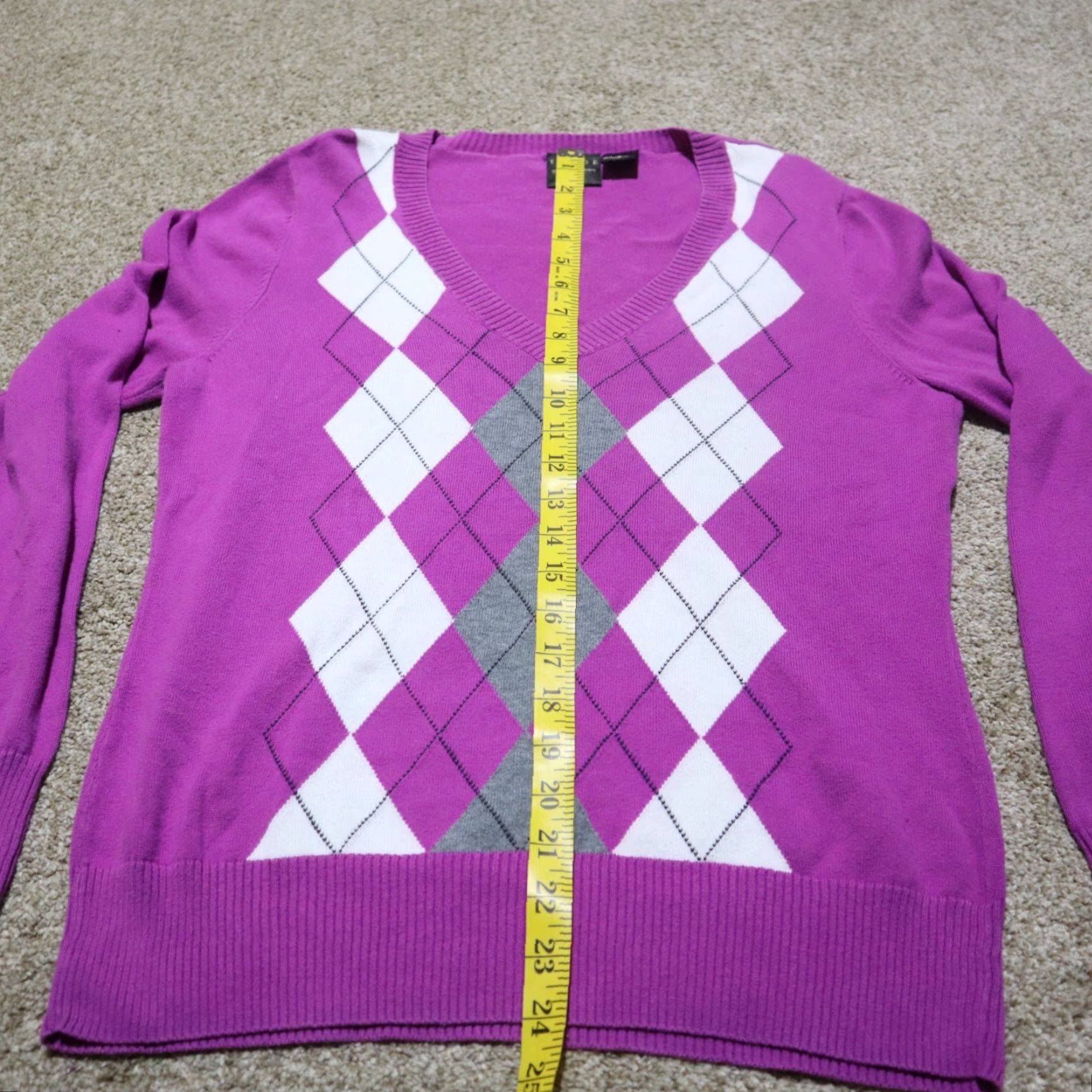 Vintage B. Moss Sweater Pullover Women's Purple V-Neck Casual Long Sleeve M Size M / US 6-8 / IT 42-44 - 4 Thumbnail