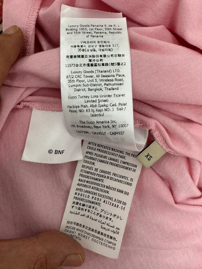 Gucci Gucci Pink banana cat short sleeve 2503-Nextarrow Size XS / US 0-2 / IT 36-38 - 7 Thumbnail
