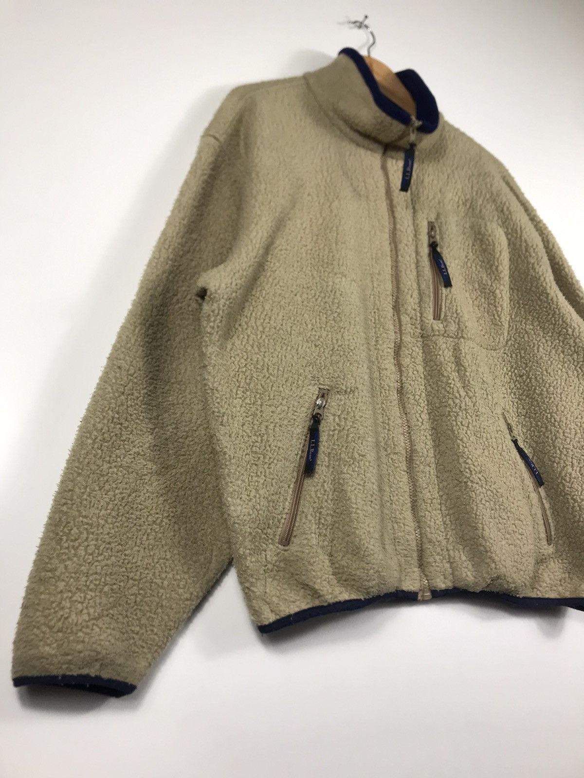 L.L. Bean ⚡️Vintage LL.Bean Fleece Deep Pile Sweater Jacket Size US L / EU 52-54 / 3 - 2 Thumbnail