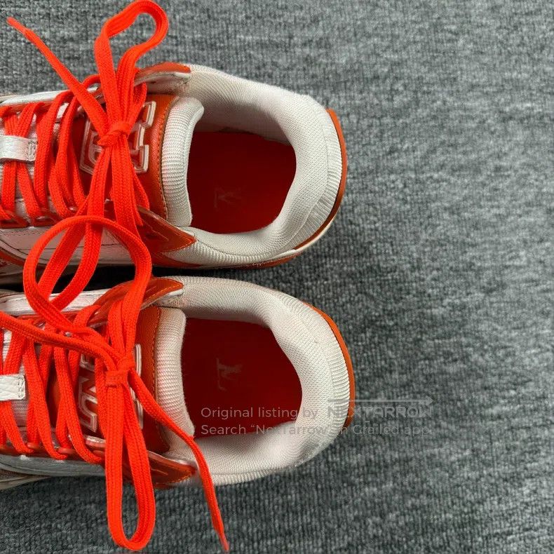 Other Louis Vuitton Trainer White Orange Denim shoes Size US 6 / EU 39 - 6 Thumbnail